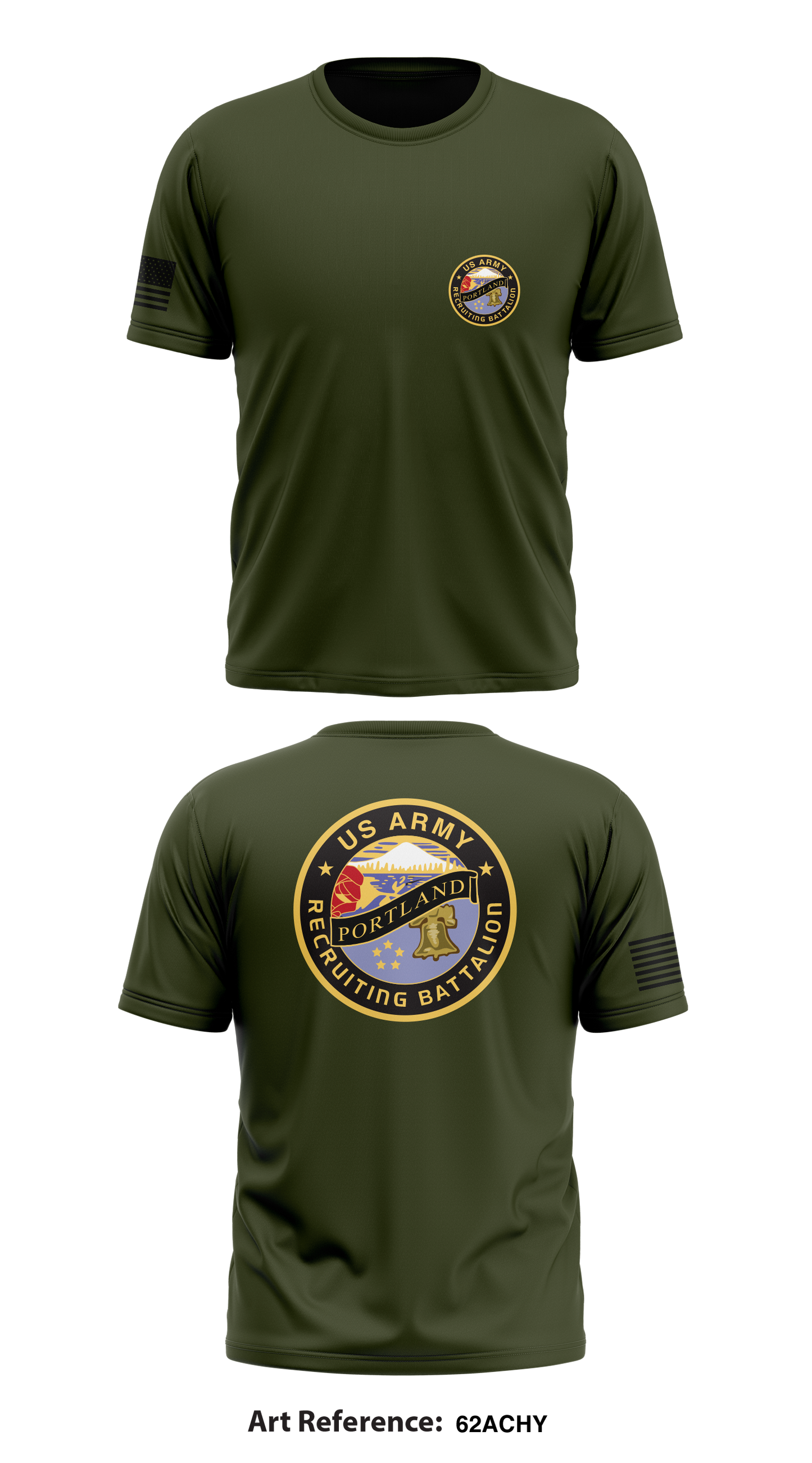 US Army Recruiting BN - Portland Store 1 Core Men's SS Performance Tee - 62aCHY
