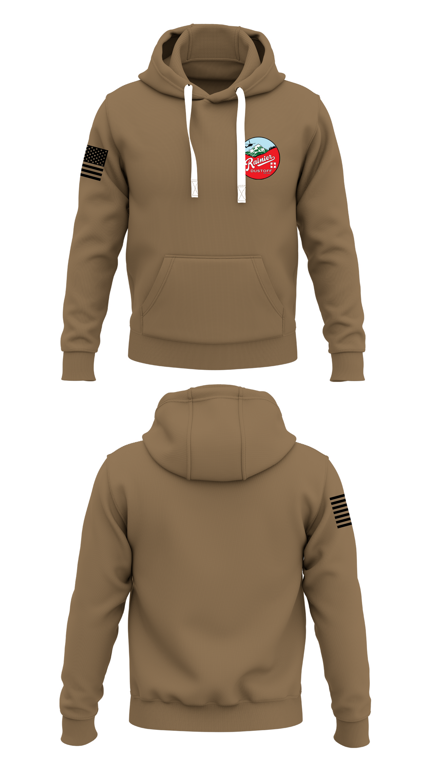 Rainier Dustoff Store 1 Core Men's Hooded Performance Sweatshirt - 32723582899