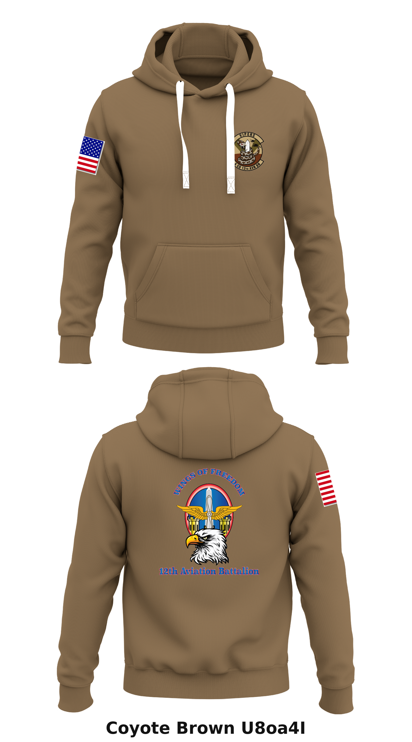 12th Aviation Battalion Store 1 Core Men's Hooded Performance Sweatshirt - U8oa4I
