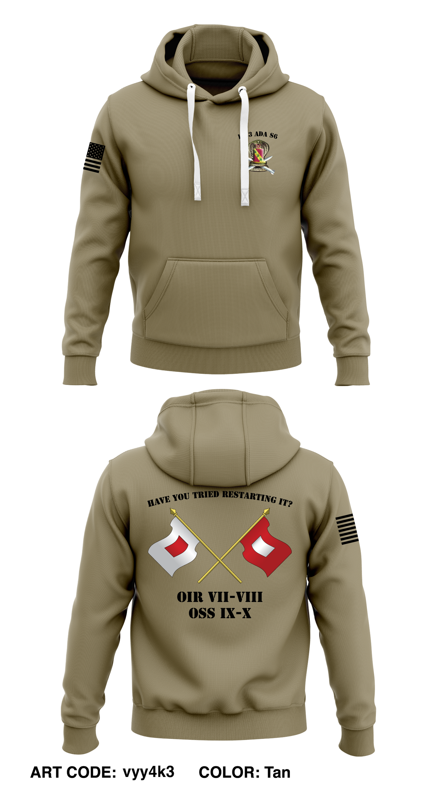 1-43 ADA S6 Store 1 Core Men's Hooded Performance Sweatshirt - vyy4k3