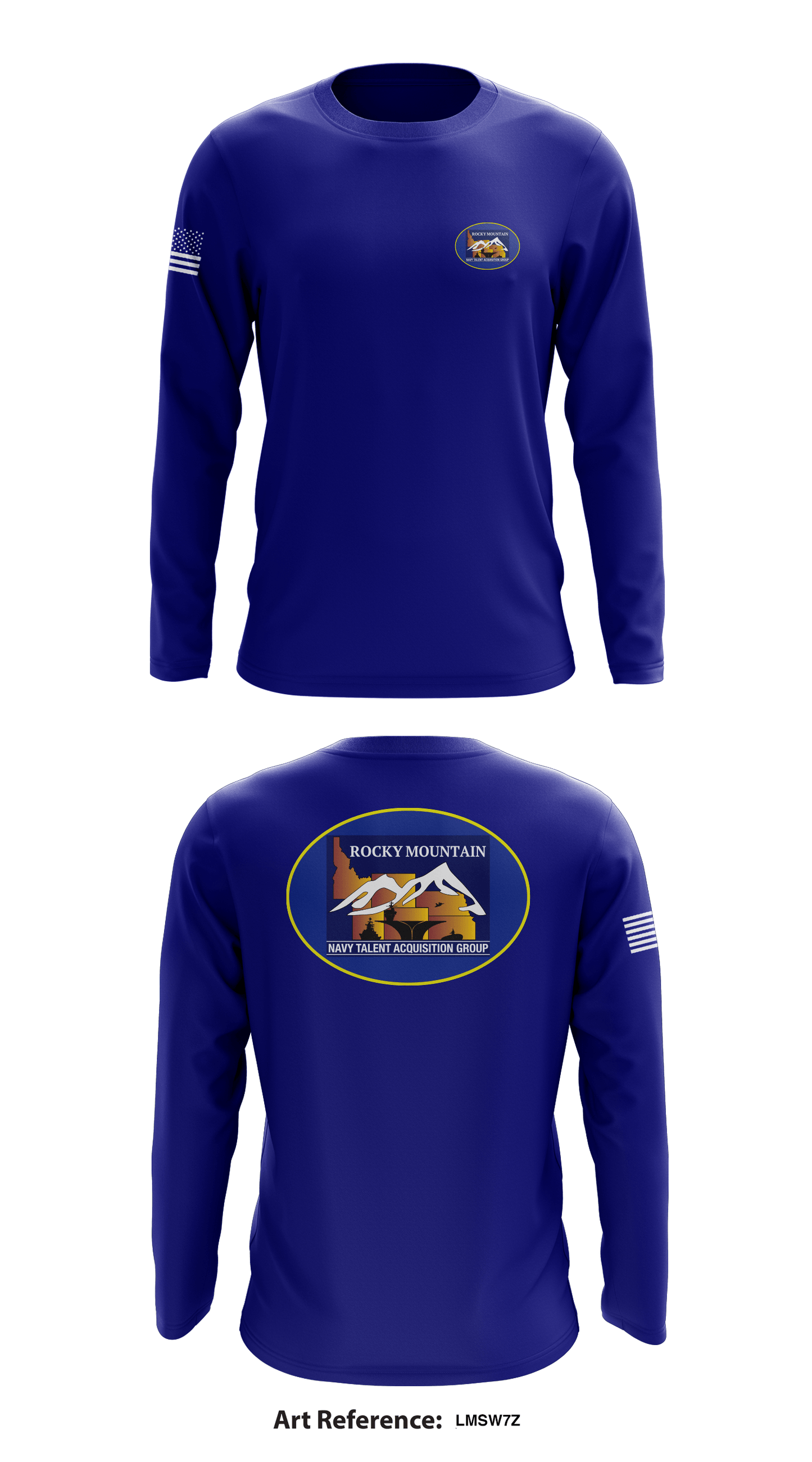 Navy Talent Acquisition Group Rocky Mountain Store 1 Core Men's LS Performance Tee - LMSw7z