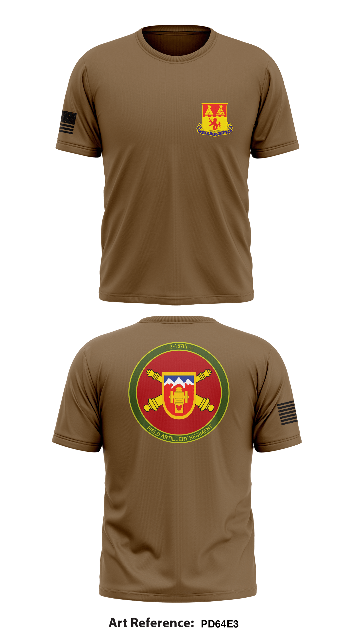 3-157 Field Artillery Regiment Fundraising Collection Core Men's SS Performance Tee - PD64e3