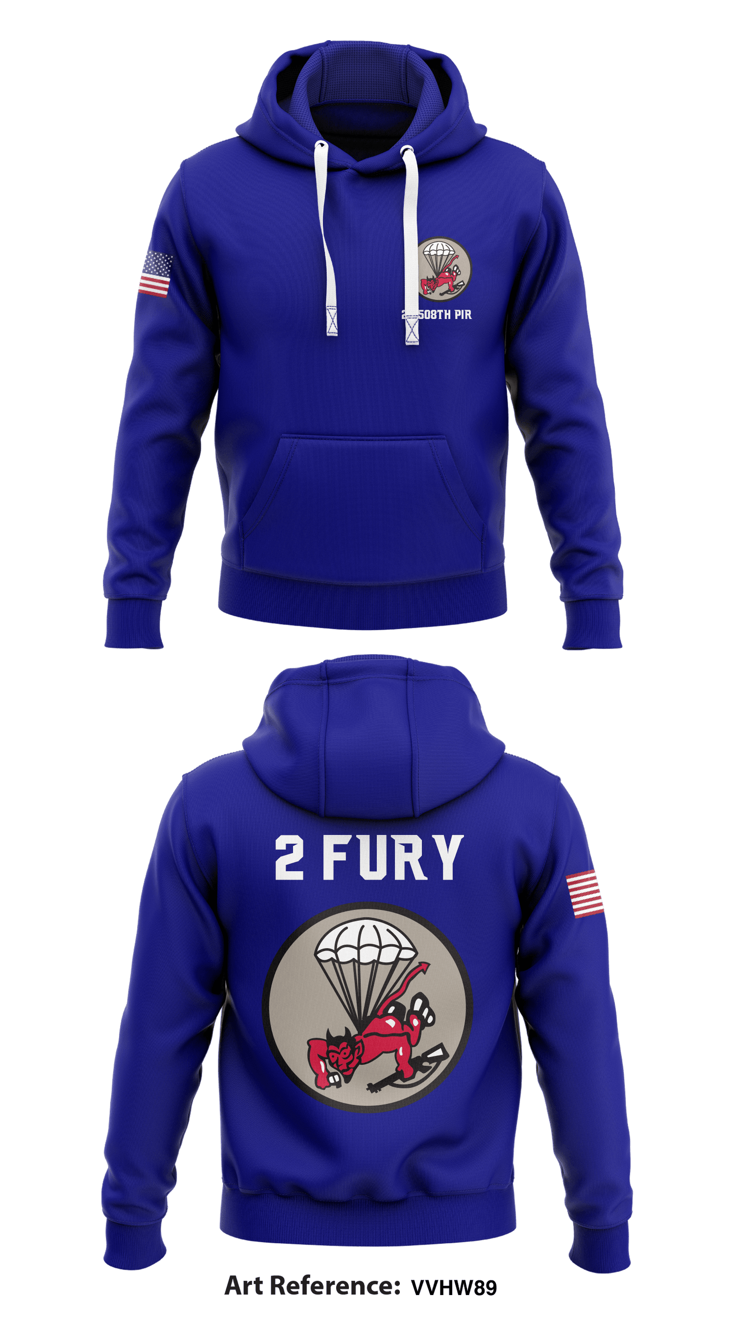 2 / 58th PIR Store 1 Core Men's Hooded Performance Sweatshirt - vVHW89