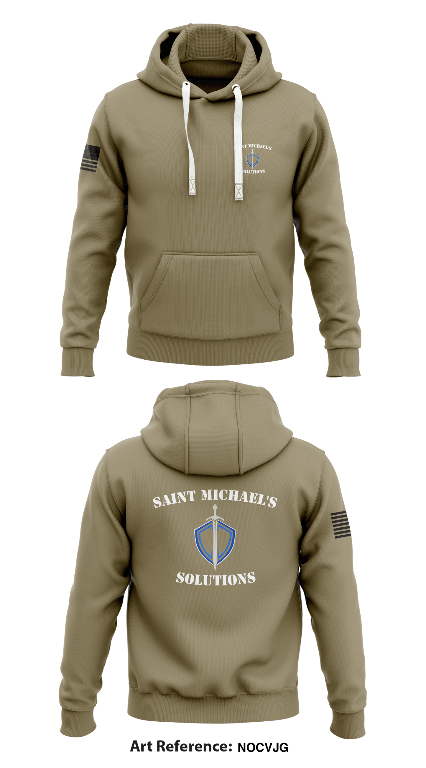 Saint Michael's Solutions Store 1 Core Men's Hooded Performance Sweatshirt - NocVjG