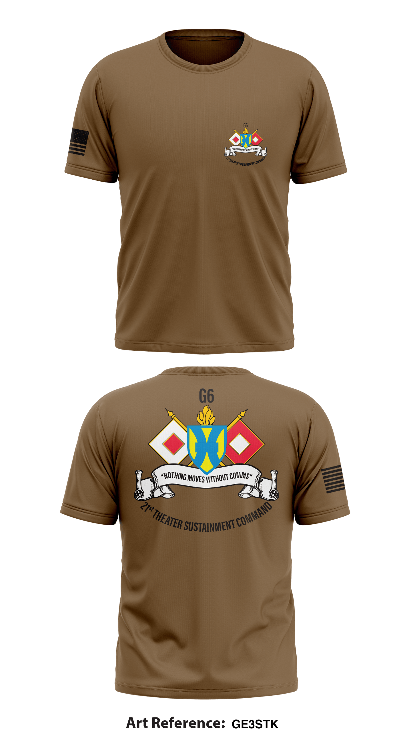 21st Theater Sustainment Command - G6 Store 1 Core Men's SS Performance Tee - gE3STk