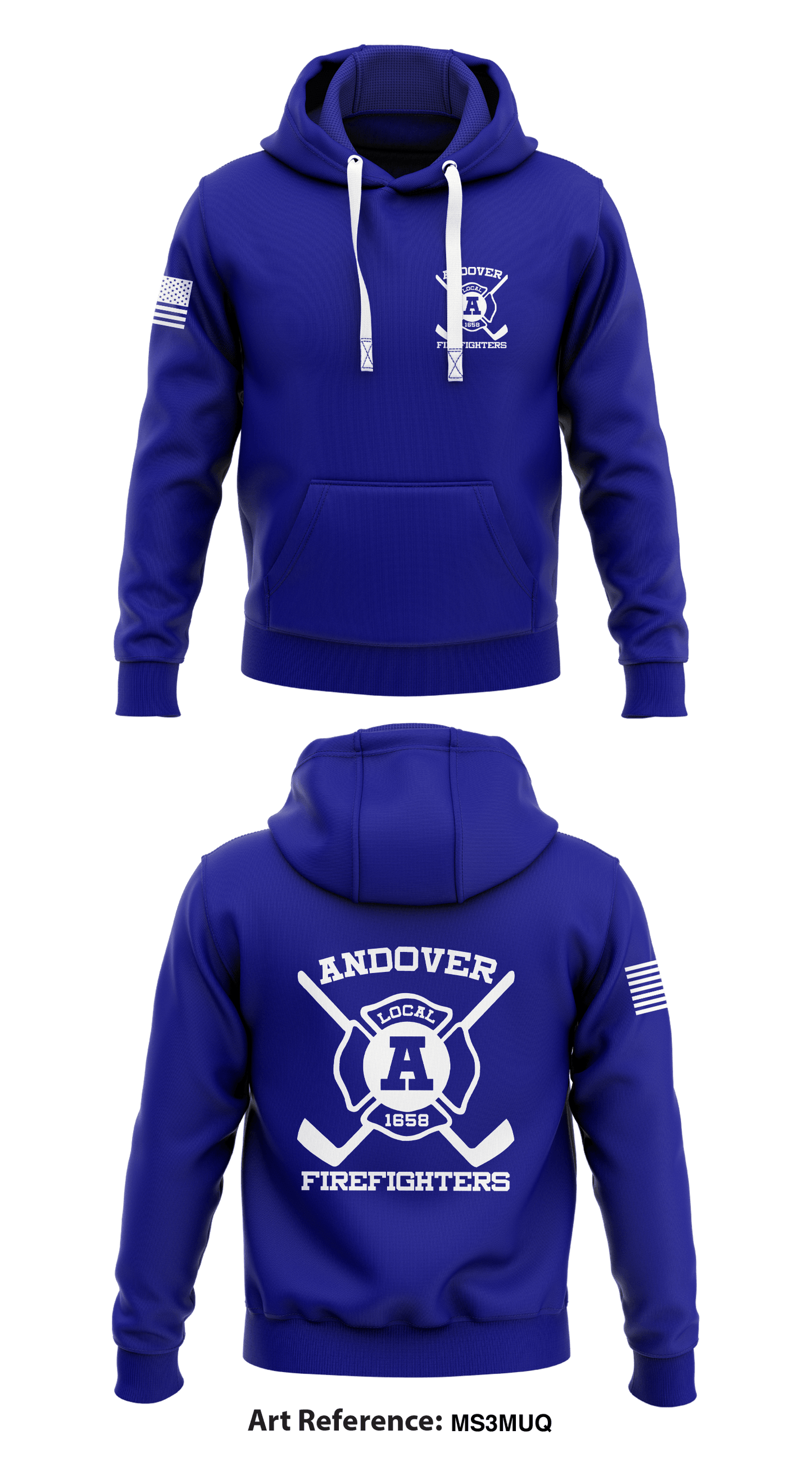 Andover Firefighter Hockey Store 1 Core Men's Hooded Performance Sweatshirt - ms3mUQ