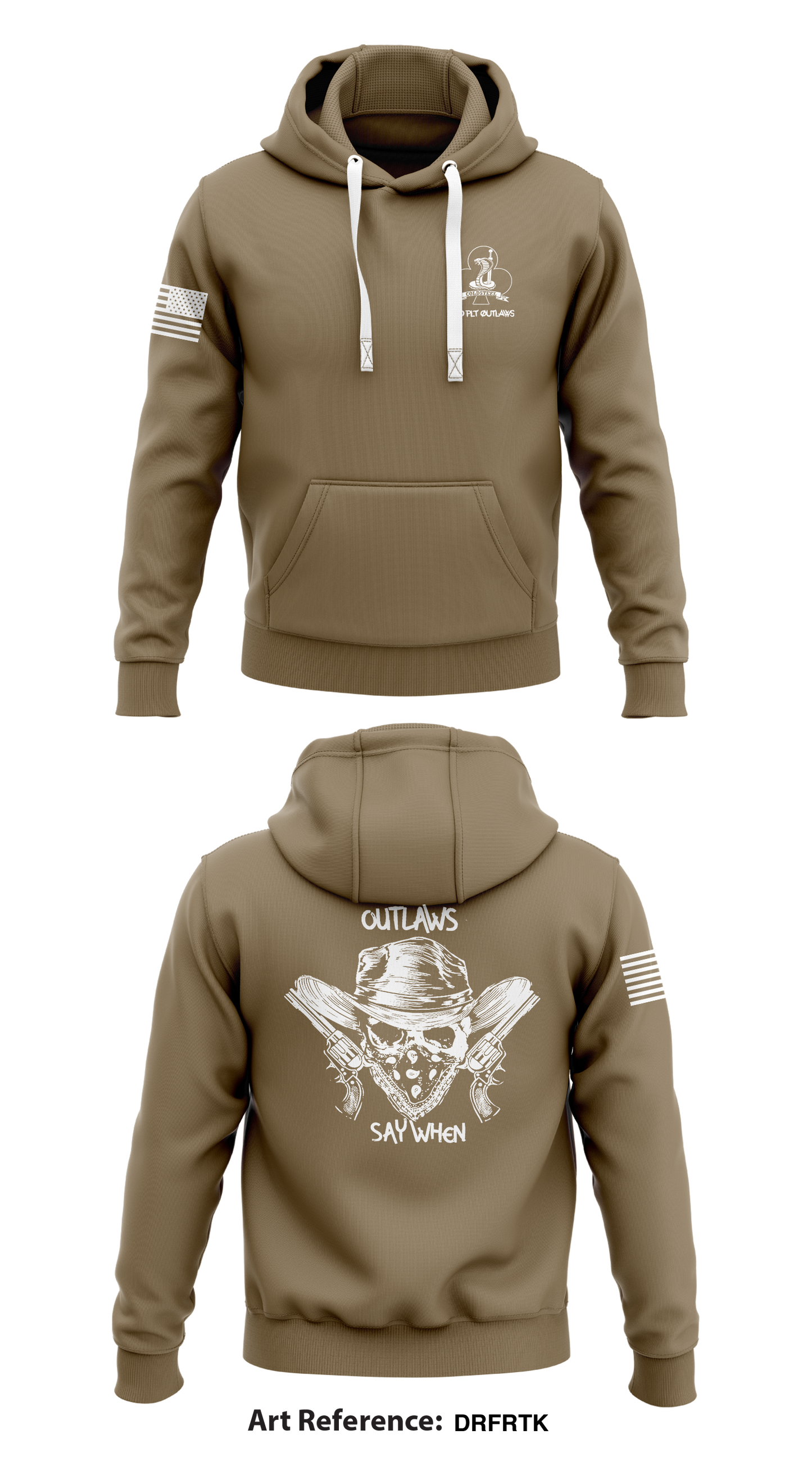 2nd Platoon, C Co, 1-327IN Store 1 Core Men's Hooded Performance Sweatshirt - DrfrtK
