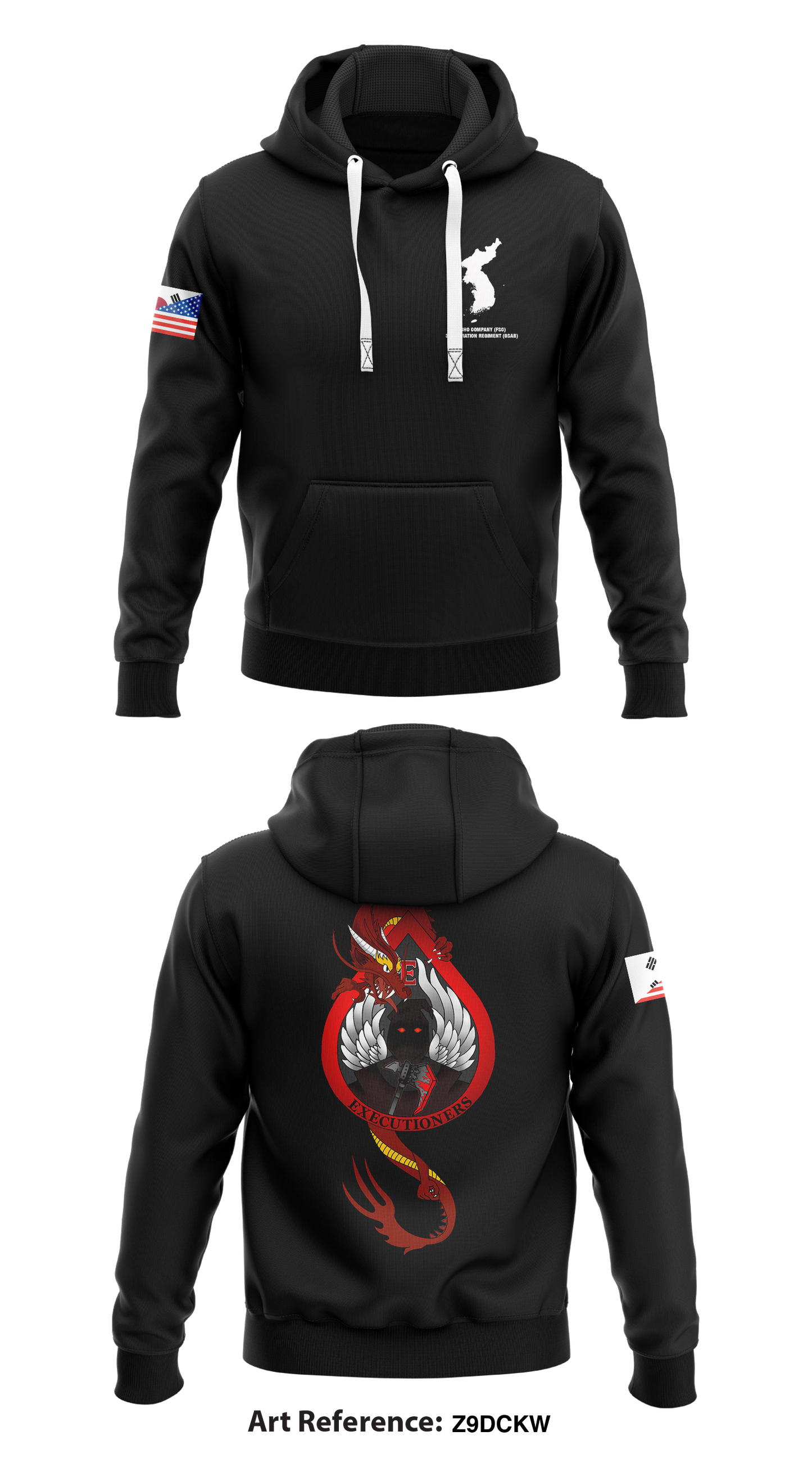 Echo Company (FSC), 3-2D Aviation Regiment (GSAB) Store 1 Core Men's Hooded Performance Sweatshirt - z9dckW