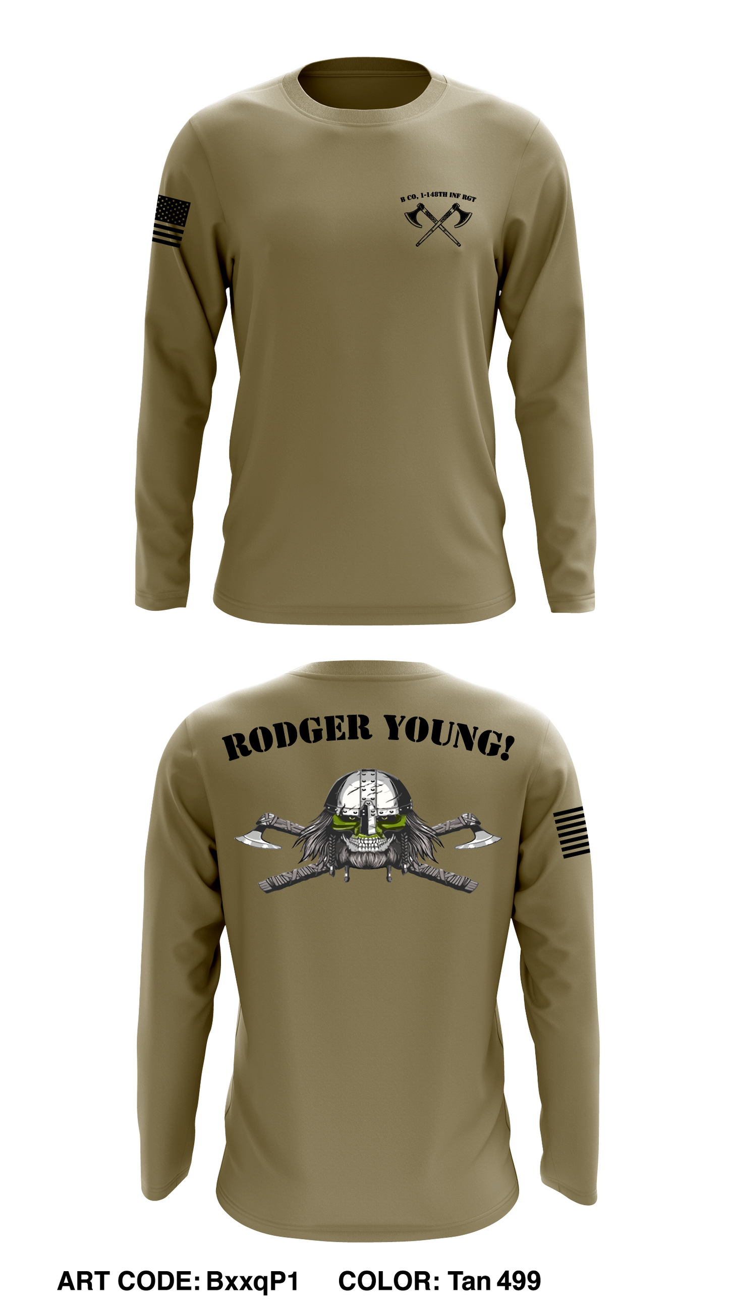 B Co, 1-148th INF RGT Store 1 Core Men's LS Performance Tee - BxxqP1