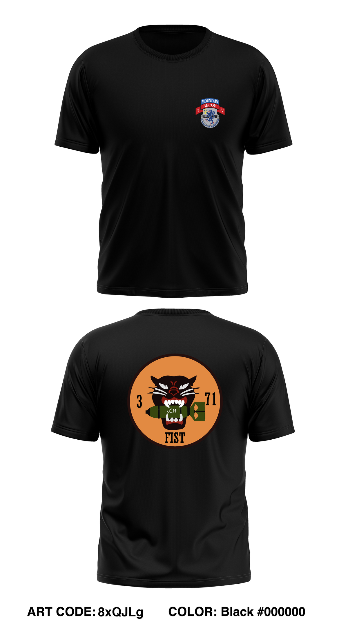 3-71 CAV, 10 MTN Store 1 Core Men's SS Performance Tee - 8xQJLg