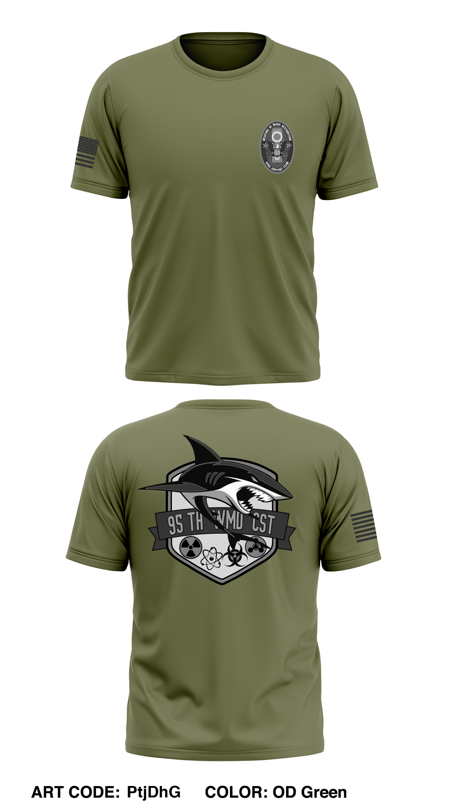 95th WMD CST Store 1 Core Men's SS Performance Tee - PtjDhG