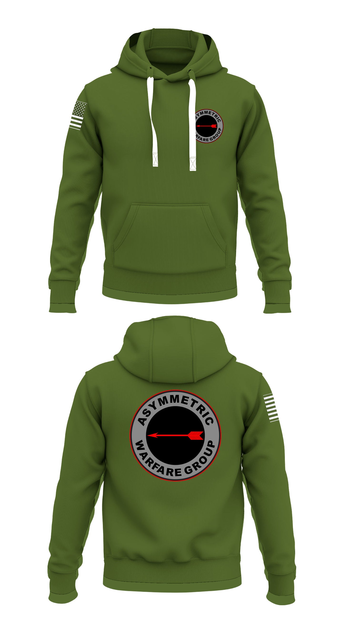Asymmetric Warfare Group Store 1 Core Men's Hooded Performance Sweatshirt - 35840764518