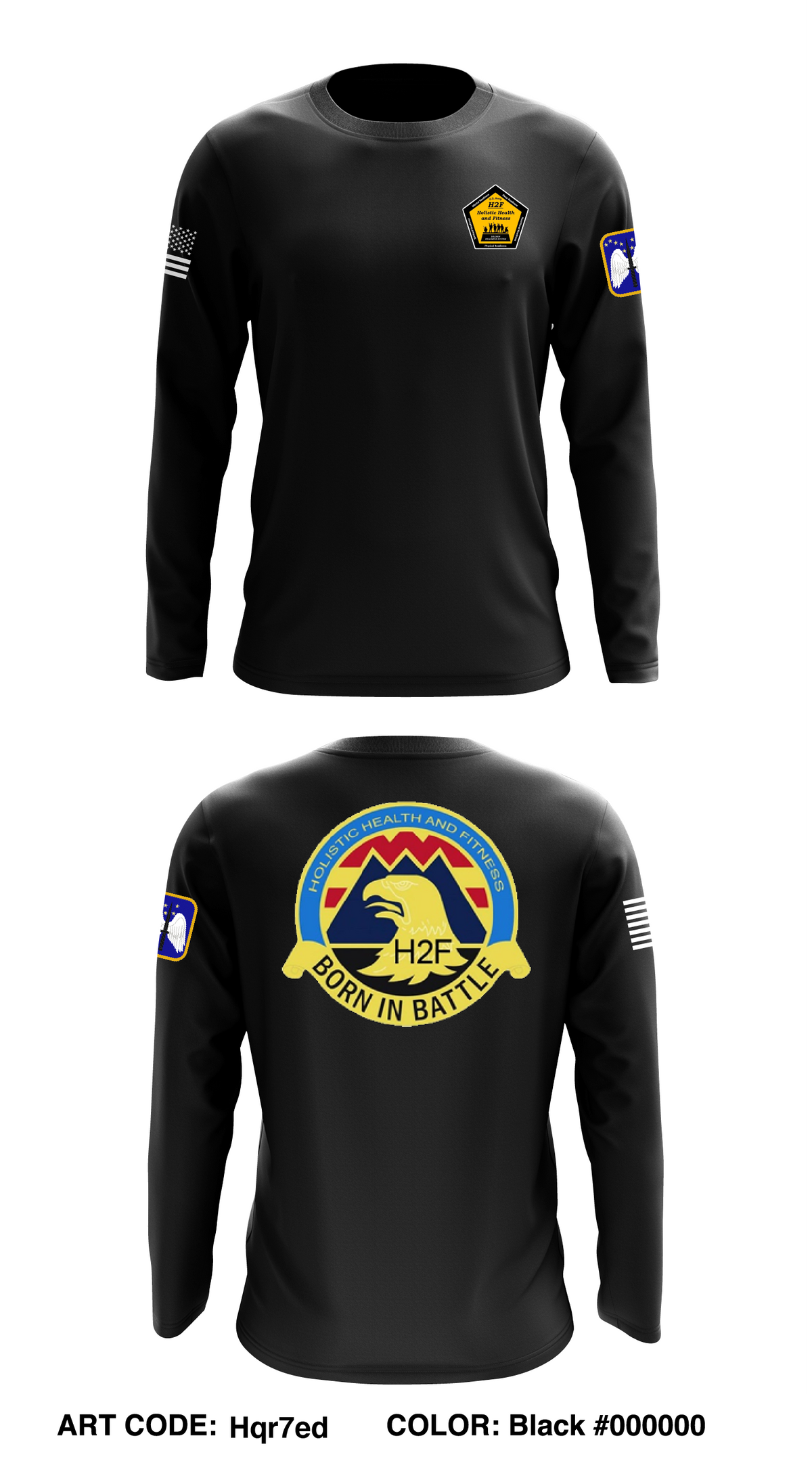16TH CAB H2F Store 1 Core Men's LS Performance Tee - Hqr7ed