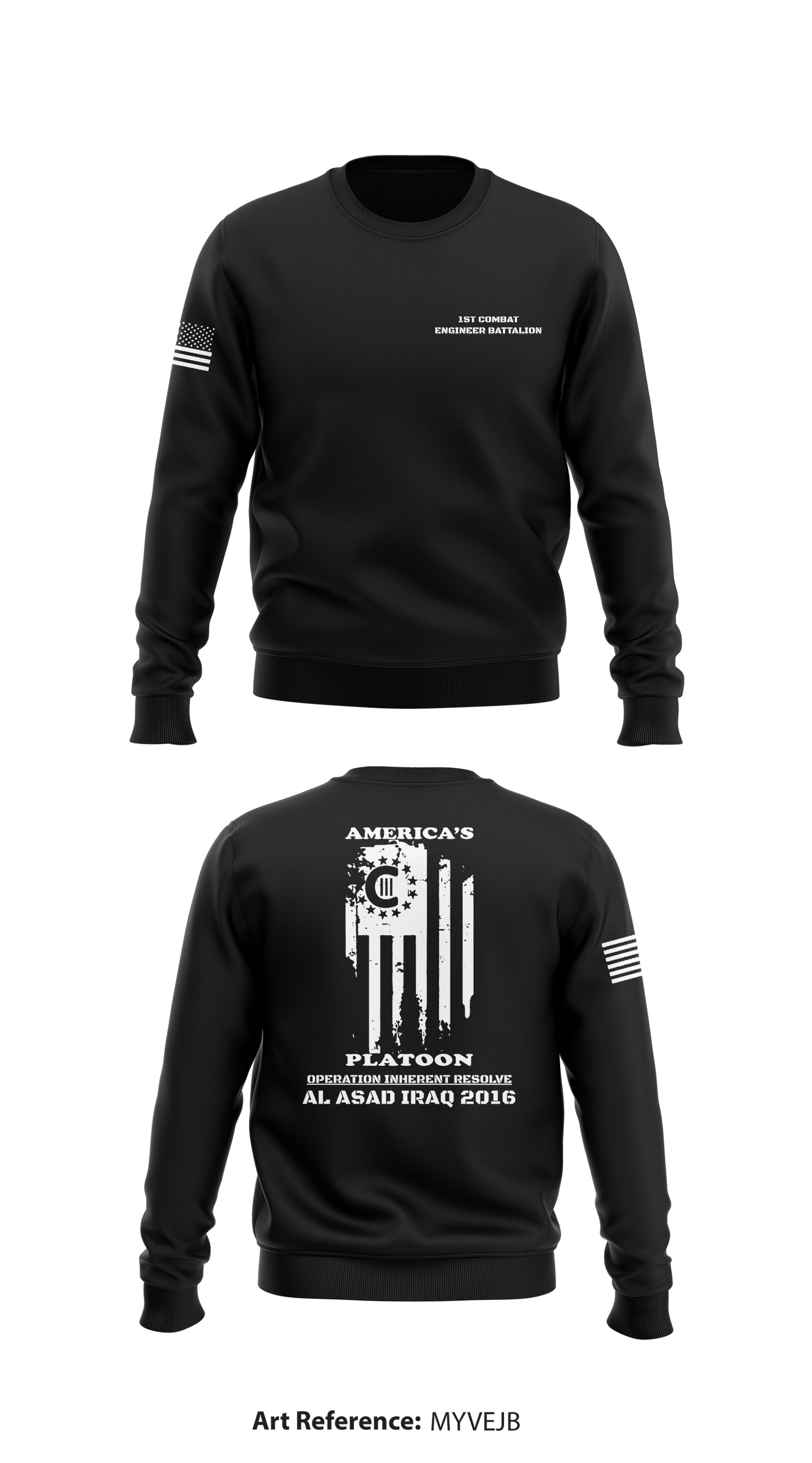 1st Combat Engineer Battalion Store 1 Core Men's Crewneck Performance Sweatshirt - MYvEjb