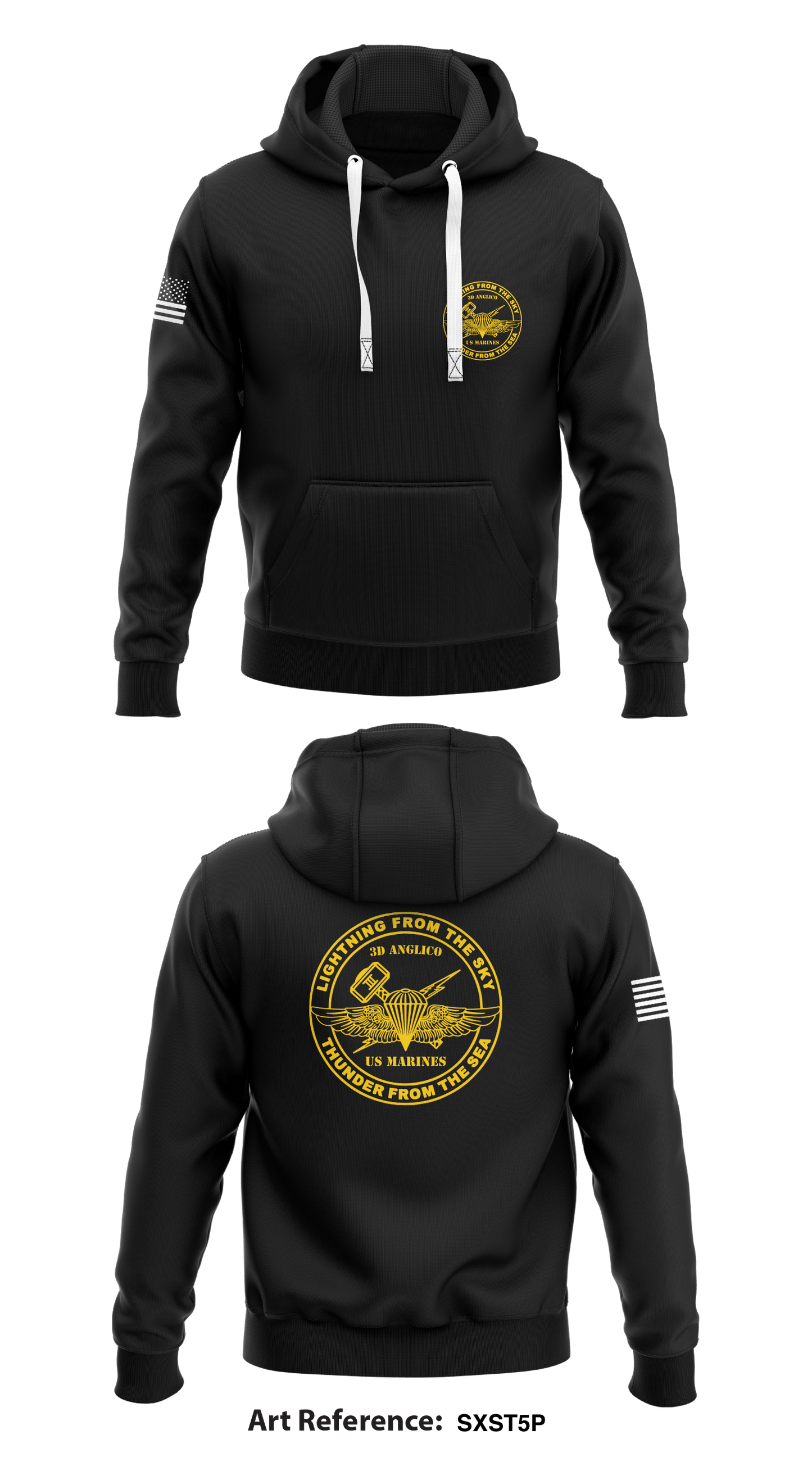3D ANGLICO Store 1 Core Men's Hooded Performance Sweatshirt - SXSt5P