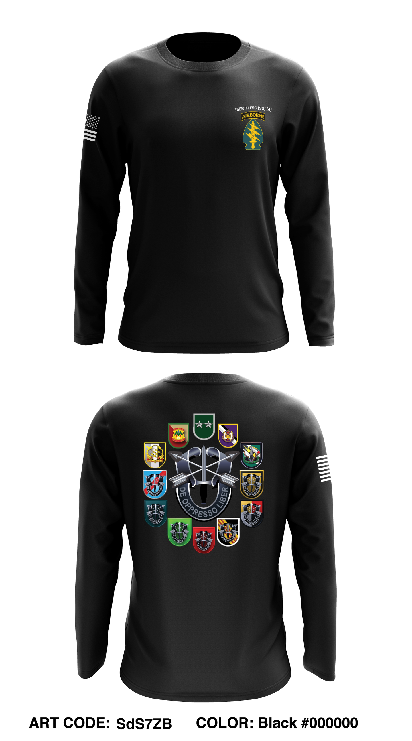 1528TH FORWARD SUPPORT COMPANY (SPECIAL OPERATIONS) (AIRBORNE) Core Men's LS Performance Tee - SdS7ZB