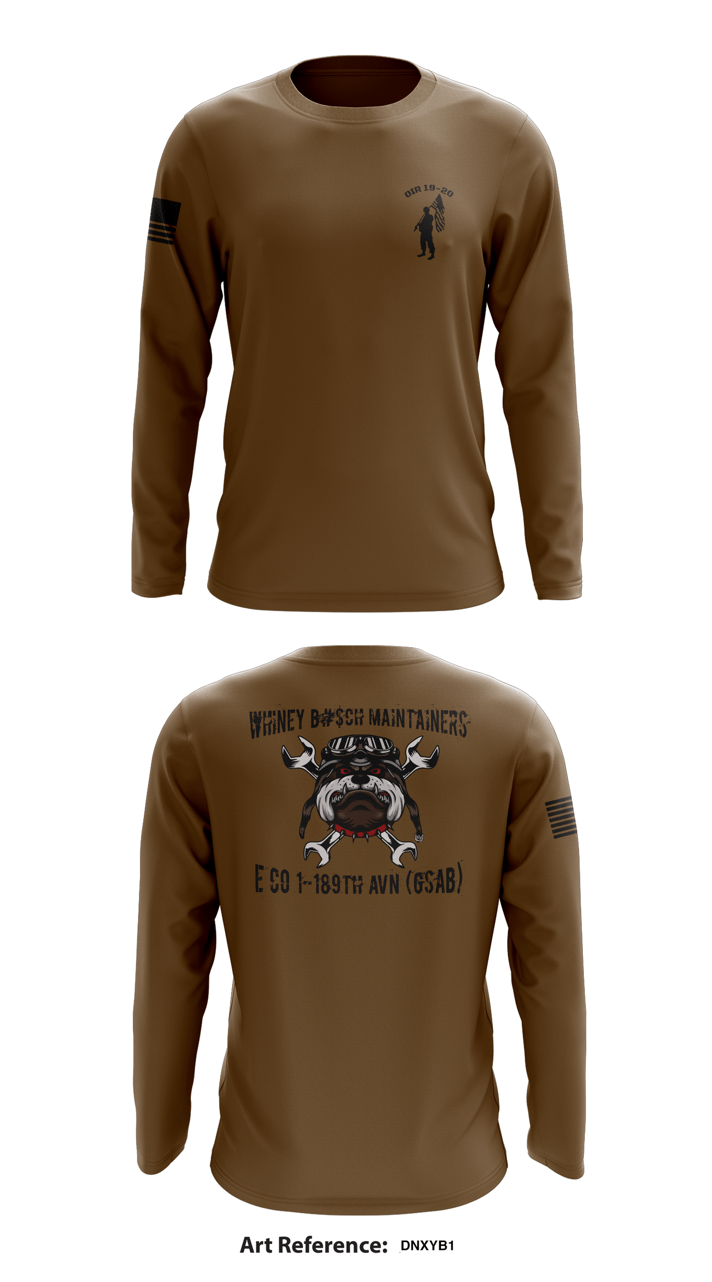 E Co 1-189th ANN (GSAB) Store 1 Core Men's LS Performance Tee - dNXyb1