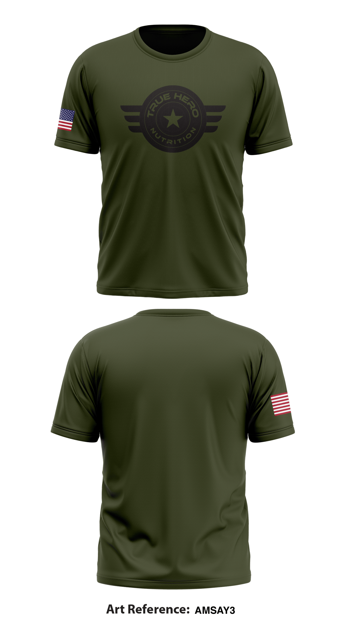 True Hero Nutrition Store 1 Core Men's SS Performance Tee - AmsAy3