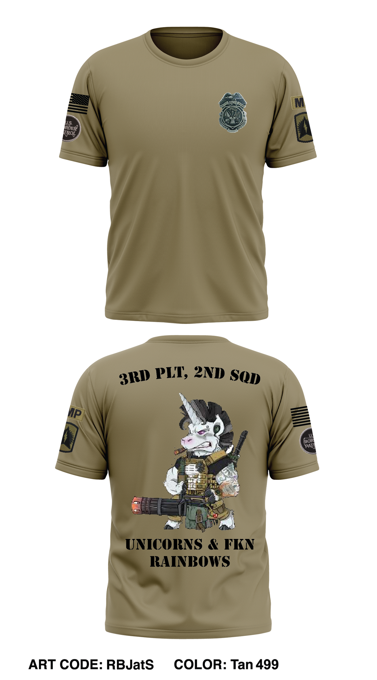 715th MP Co. 116th Field Artillery Store 1 Core Men's SS Performance Tee - RBJatS
