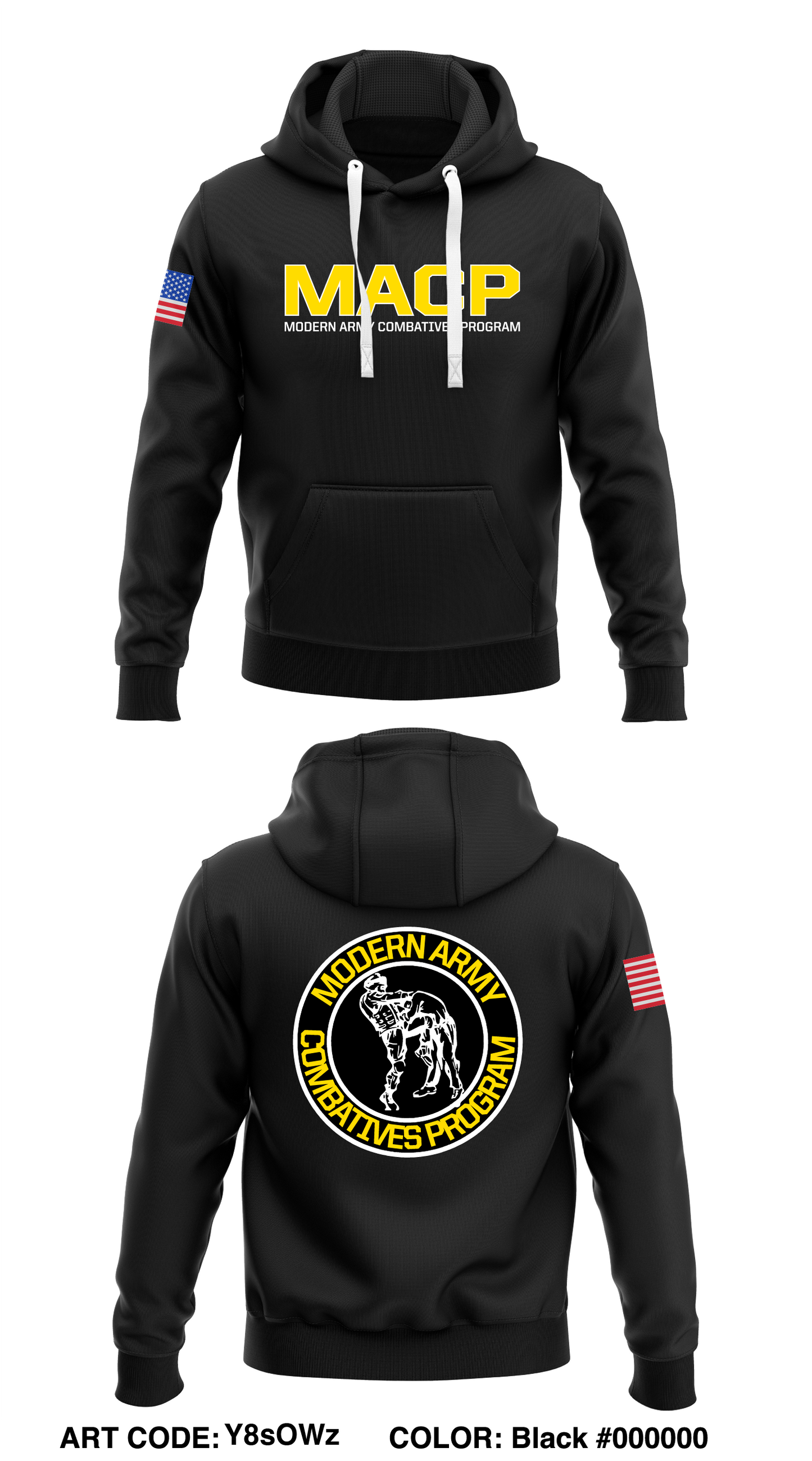 Modern Army Combatives Program Store 1 Core Men's Hooded Performance Sweatshirt - Y8sOWz