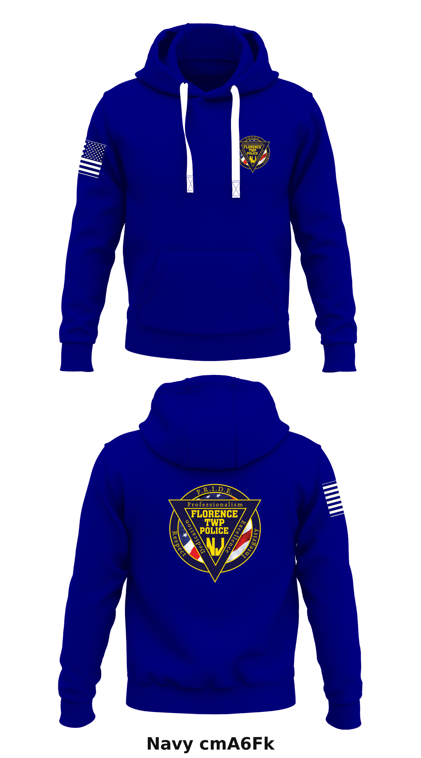 Florence Twp Police Dept Store 1 Core Men's Hooded Performance Sweatshirt - cmA6Fk