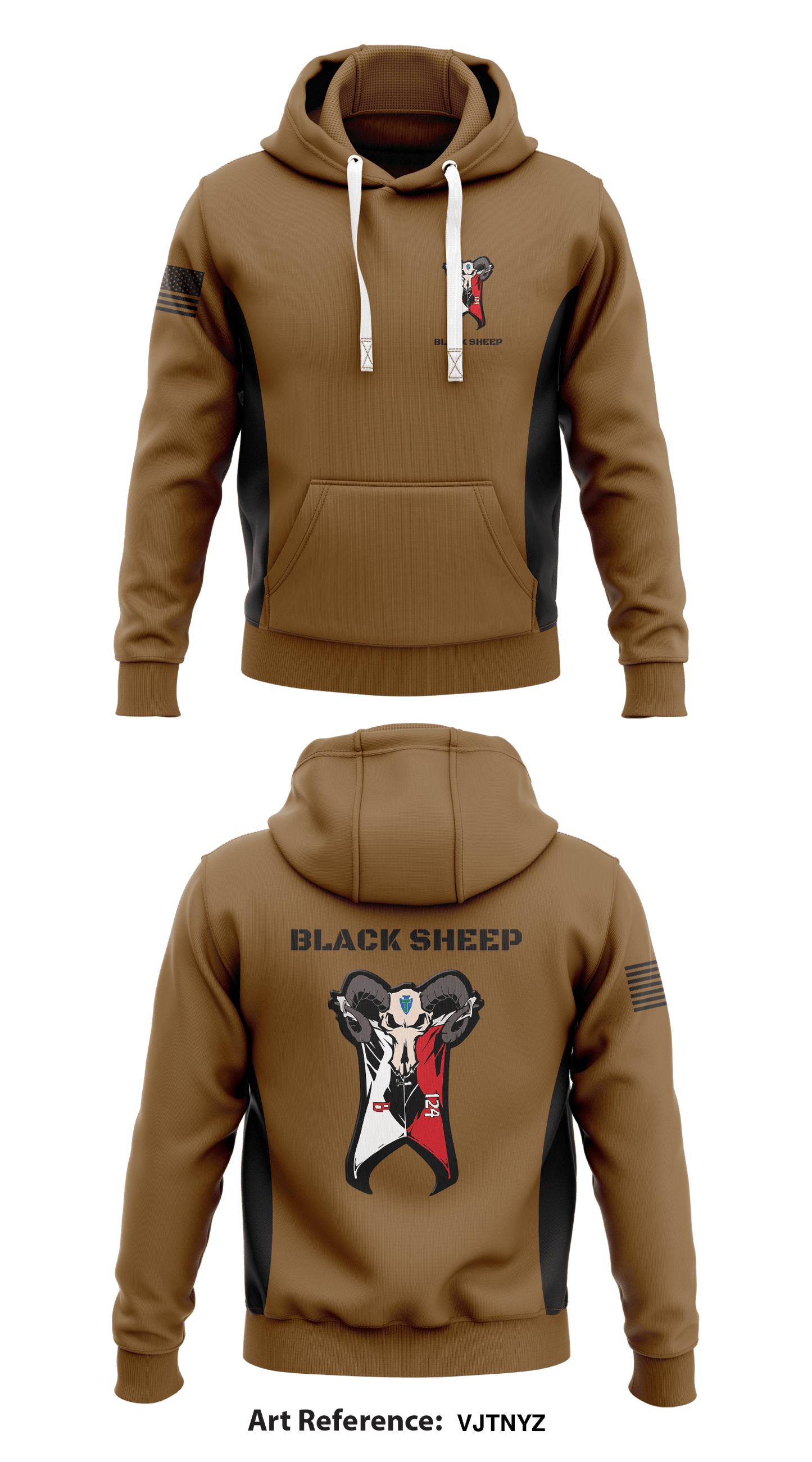 Black Sheep Store 1 Core Men's Hooded Performance Sweatshirt - VJTNYZ