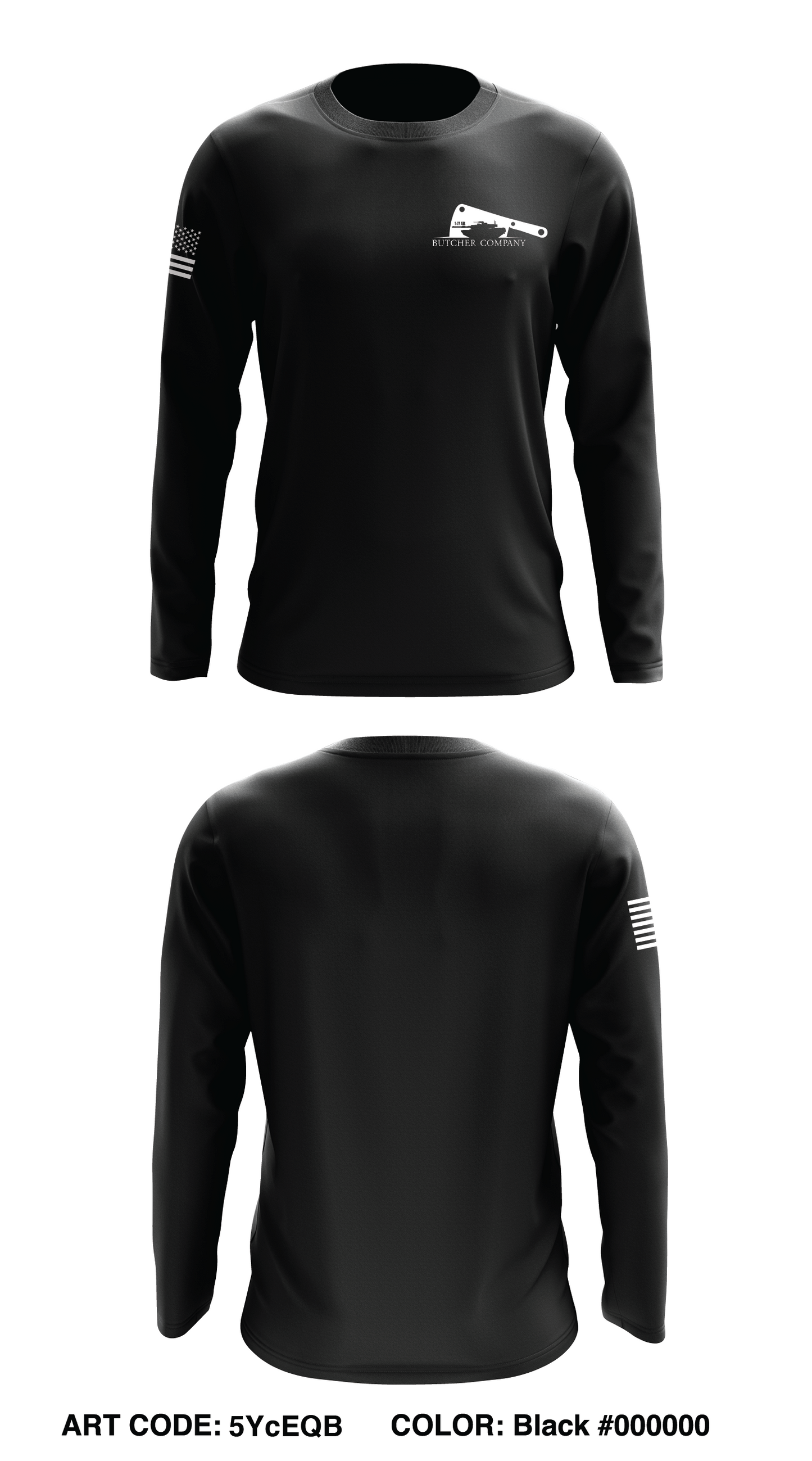 Butcher Co, 1-77 AR Core Men's LS Performance Tee - 5YcEQB