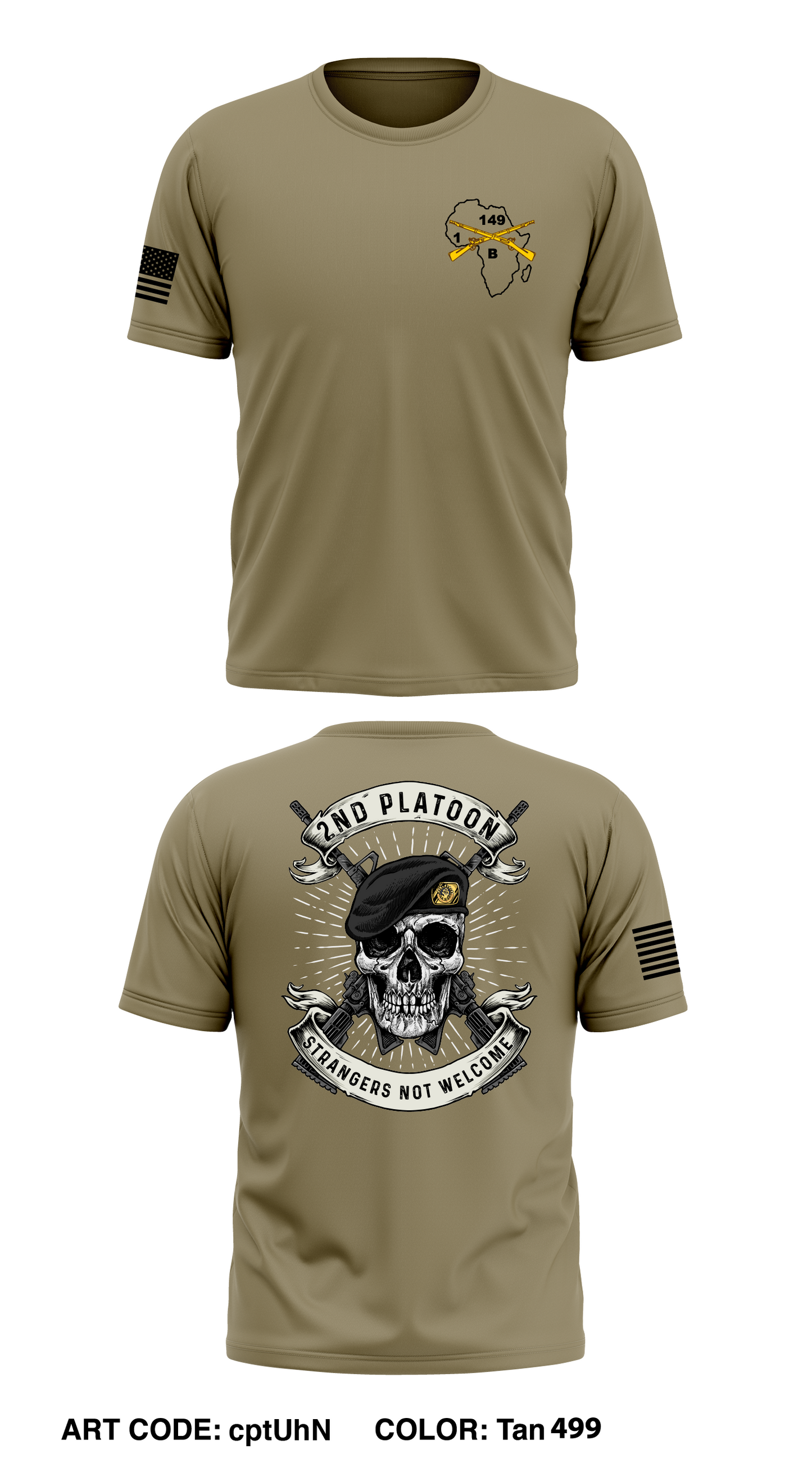 B Co, 1-149IN BN, 75 Troop Command, 29th ID Store 1 Core Men's SS Performance Tee - cptUhN