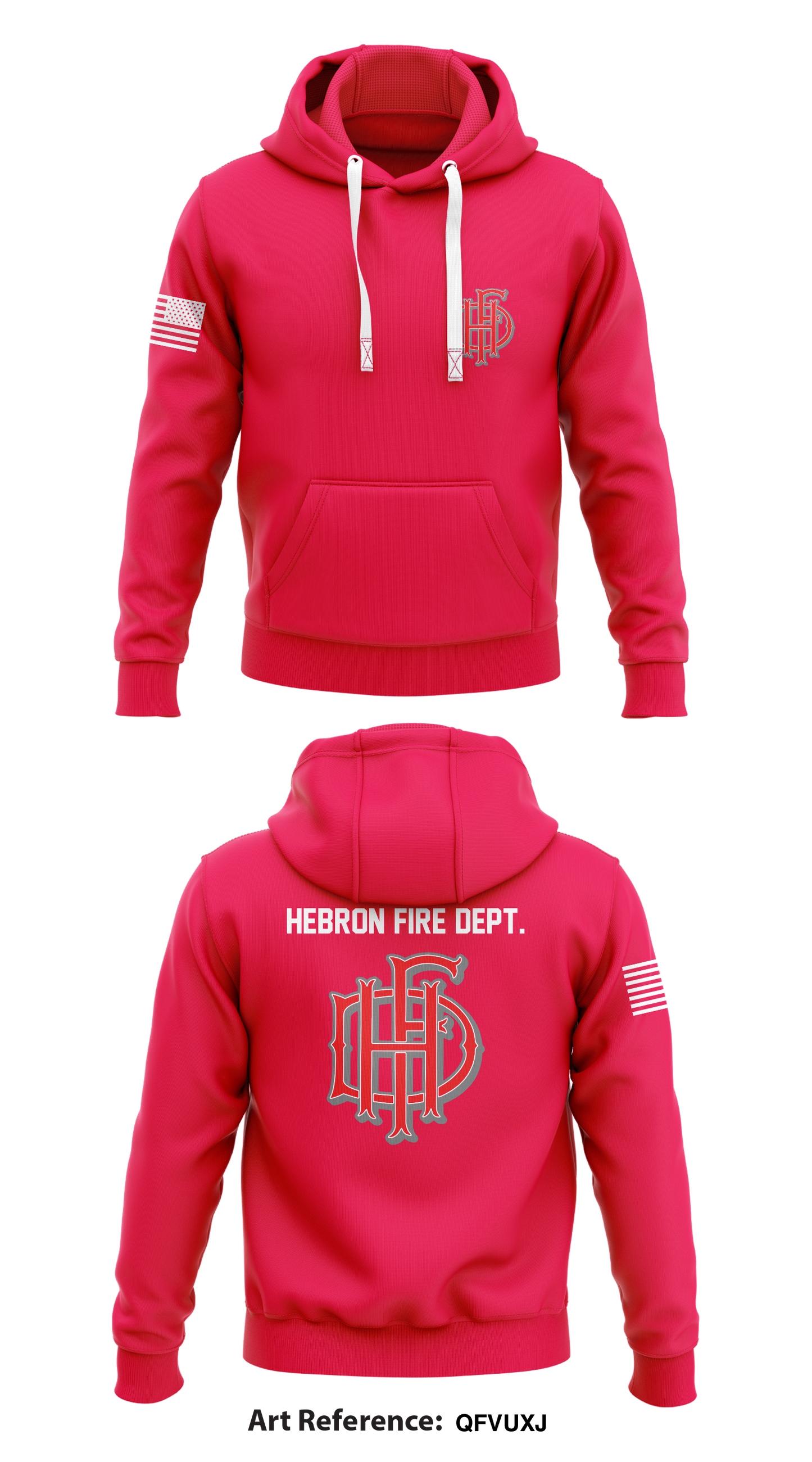 Hebron Fire Dept. Core Men's Hooded Performance Sweatshirt - qFVuXj