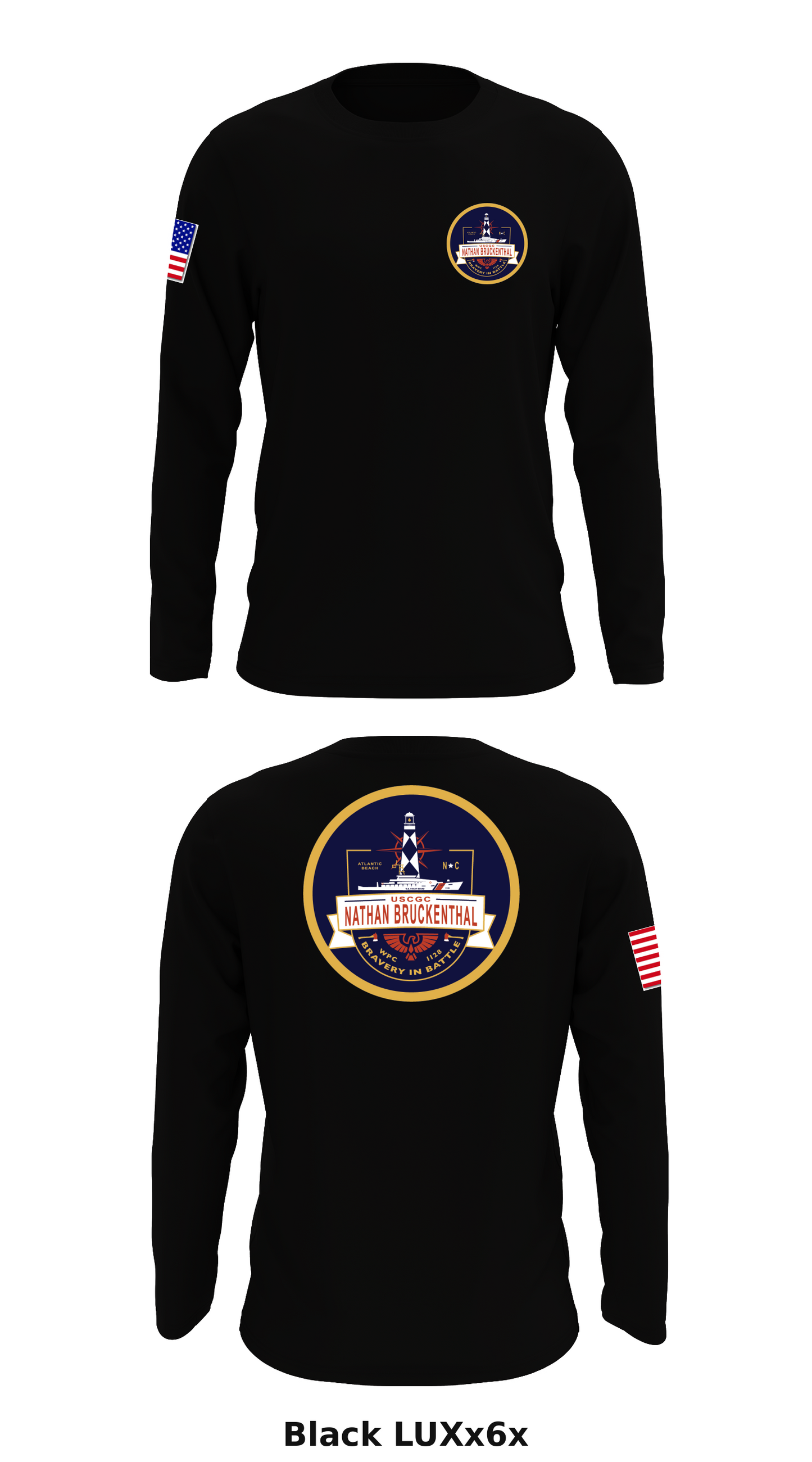 USCGC NATHAN BRUCKENTHAL Store 1 Core Men's LS Performance Tee - LUXx6x