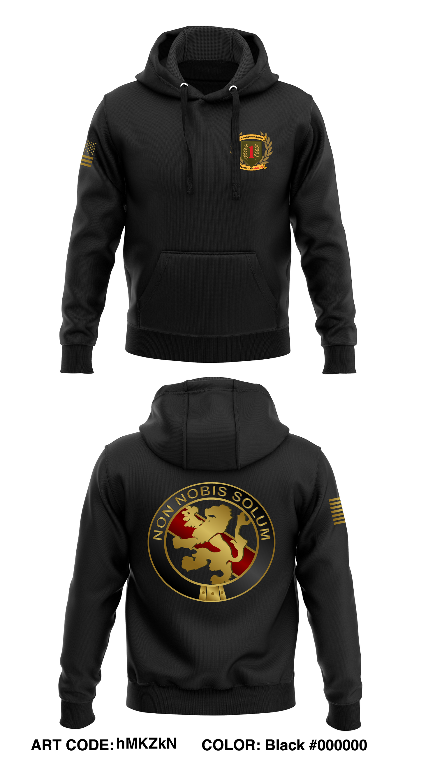 1SMC, 1st ID Store 1 Core Men's Hooded Performance Sweatshirt - hMKZkN