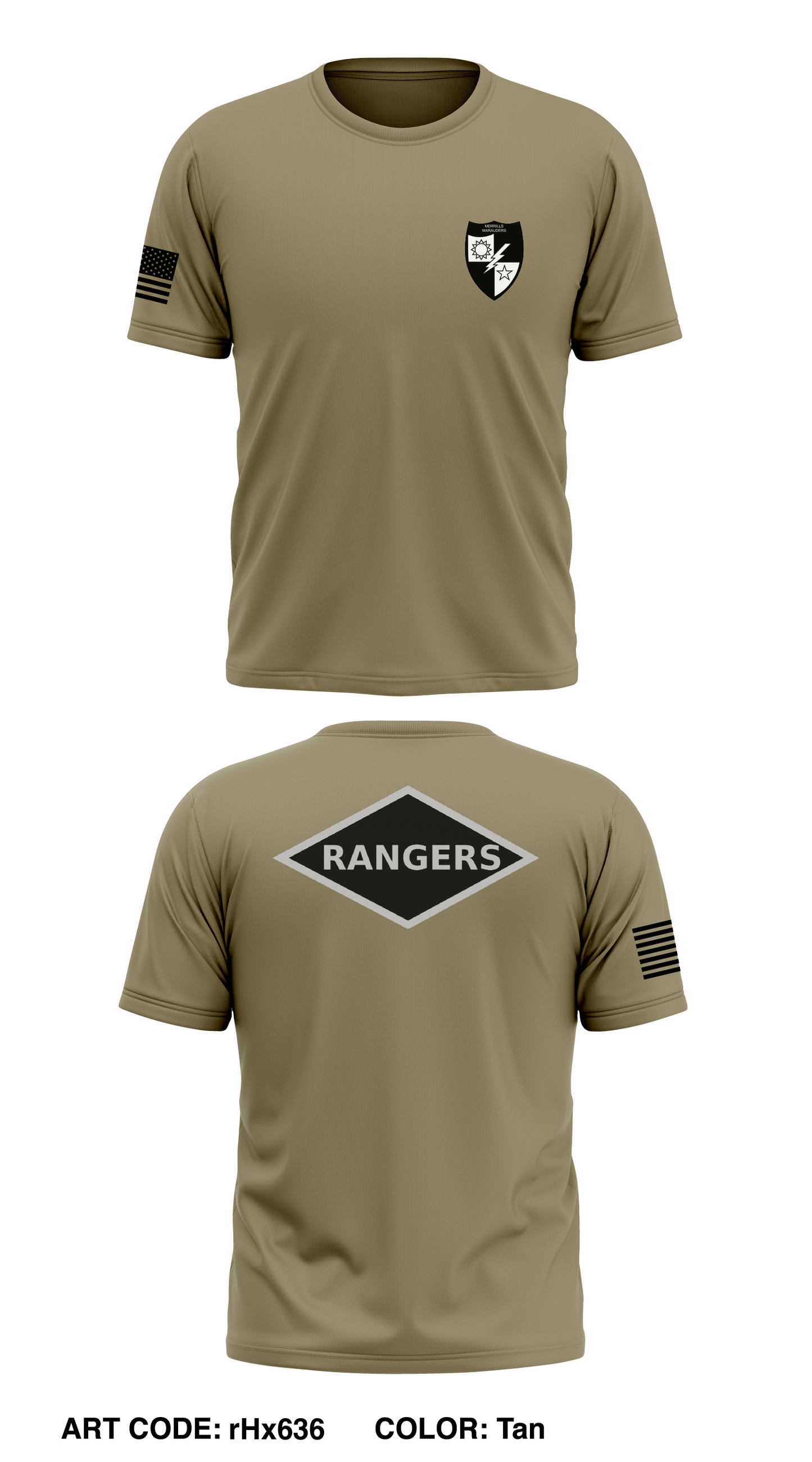 Merrill's Platoon, 4th RTB Store 1 Core Men's SS Performance Tee - rHx636