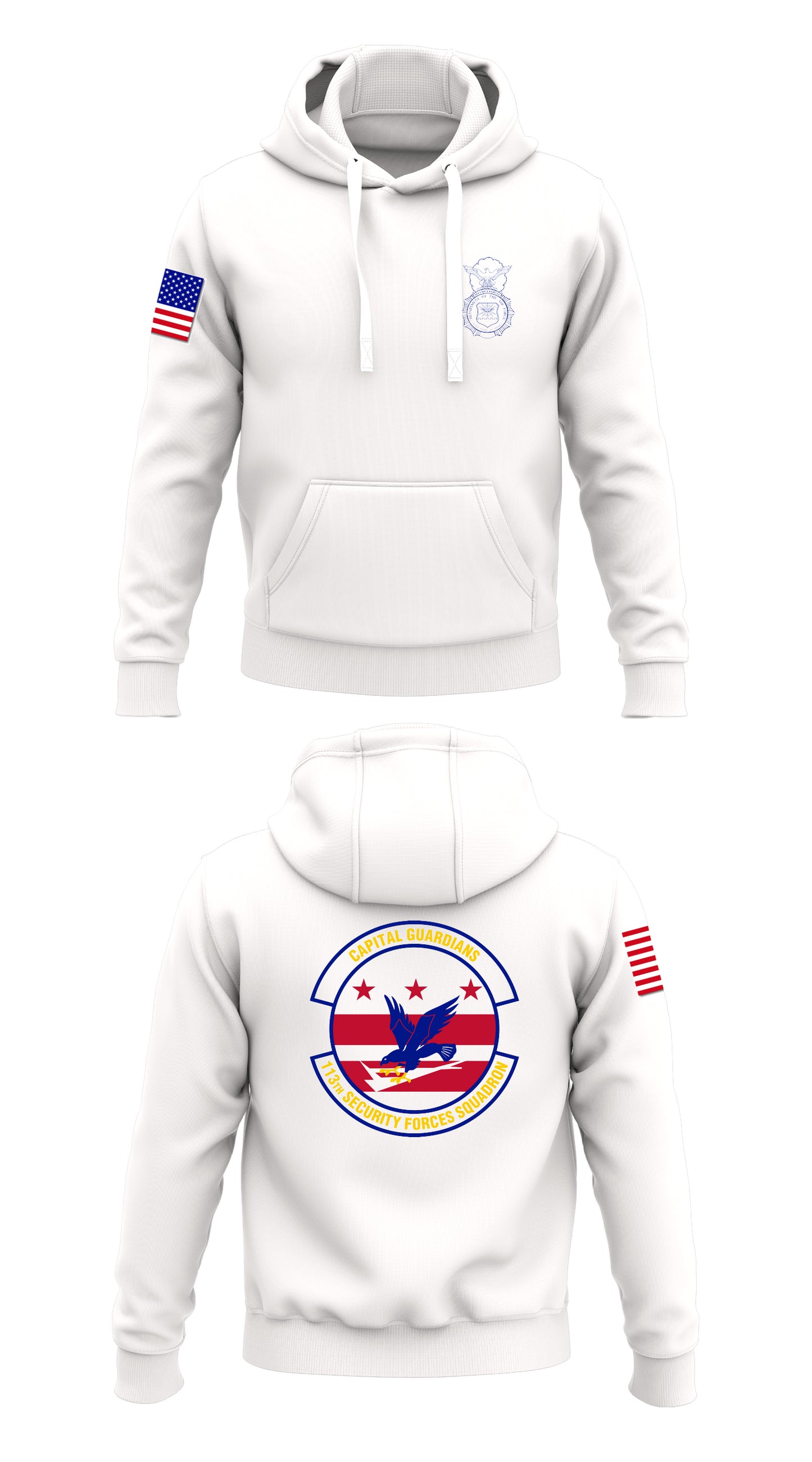 113th Security Forces Squadron Store 1 Core Men's Hooded Performance Sweatshirt - 91700102398