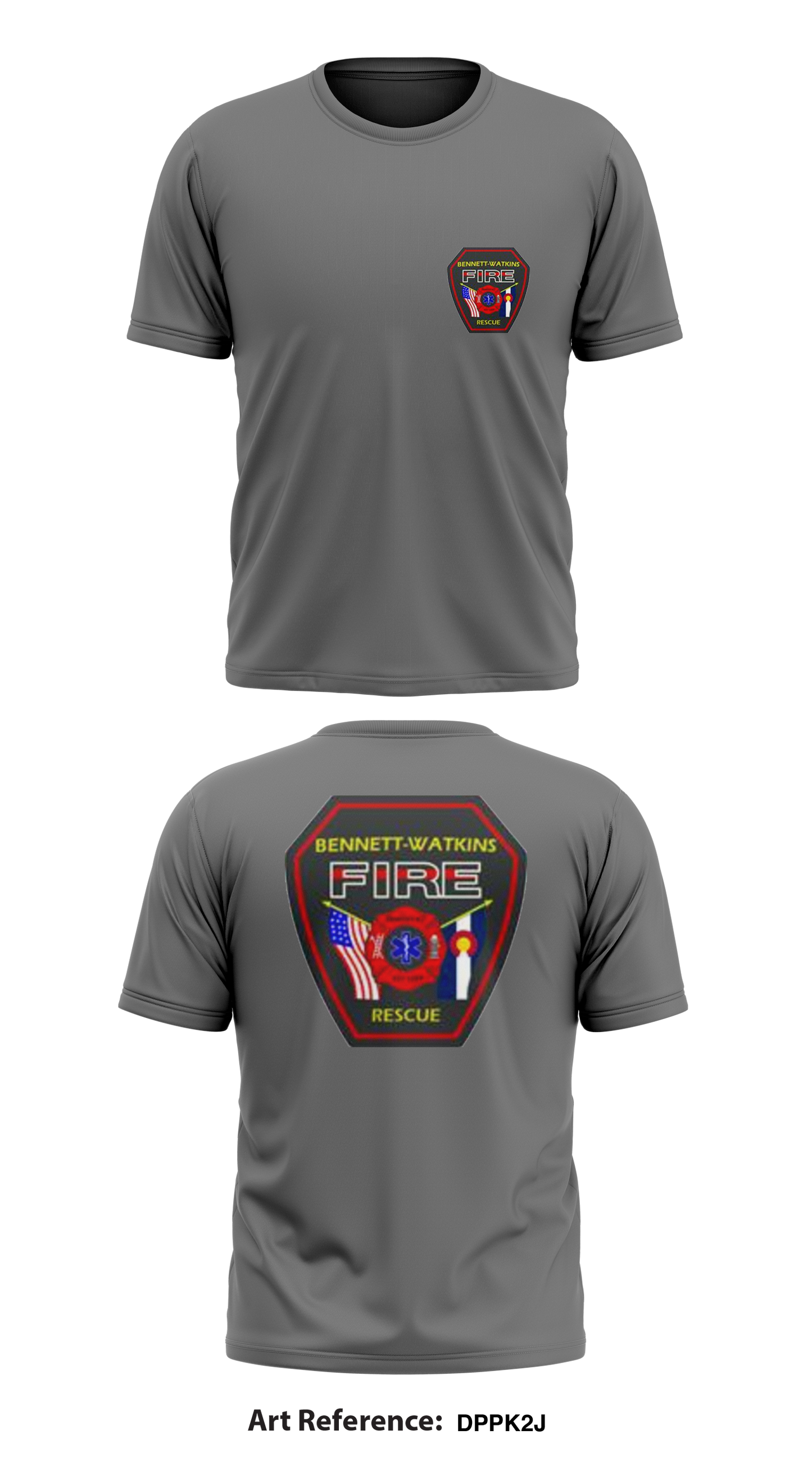 Bennett-Watkins Fire Rescue Core Men's SS Performance Tee - DPpK2j