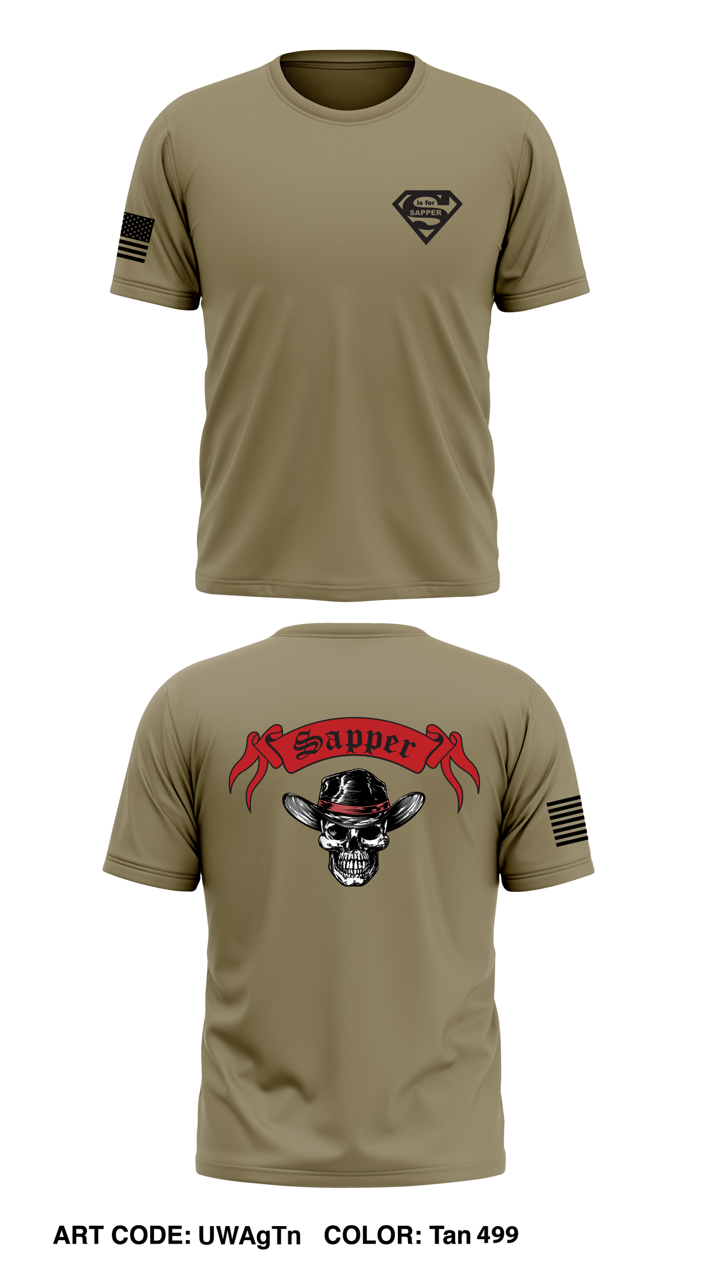 Ax Co/299BEB/1SBCT/4ID Store 1 Core Men's SS Performance Tee - UWAgTn