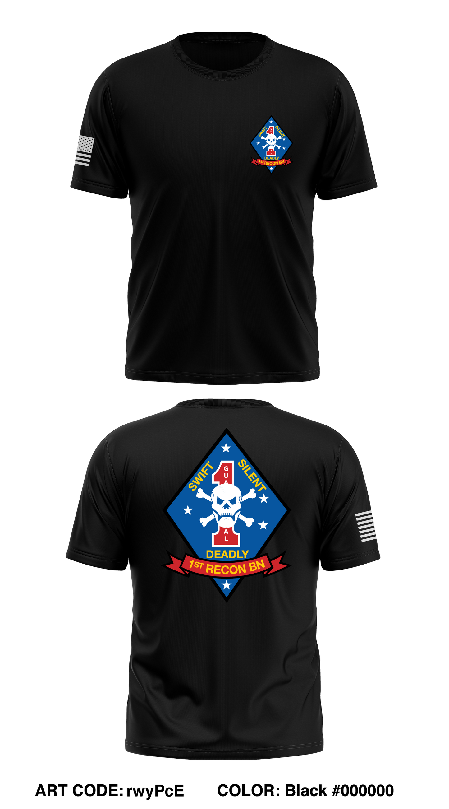 1st Reconnaissance Battalion Store 1 Core Men's SS Performance Tee - rwyPcE