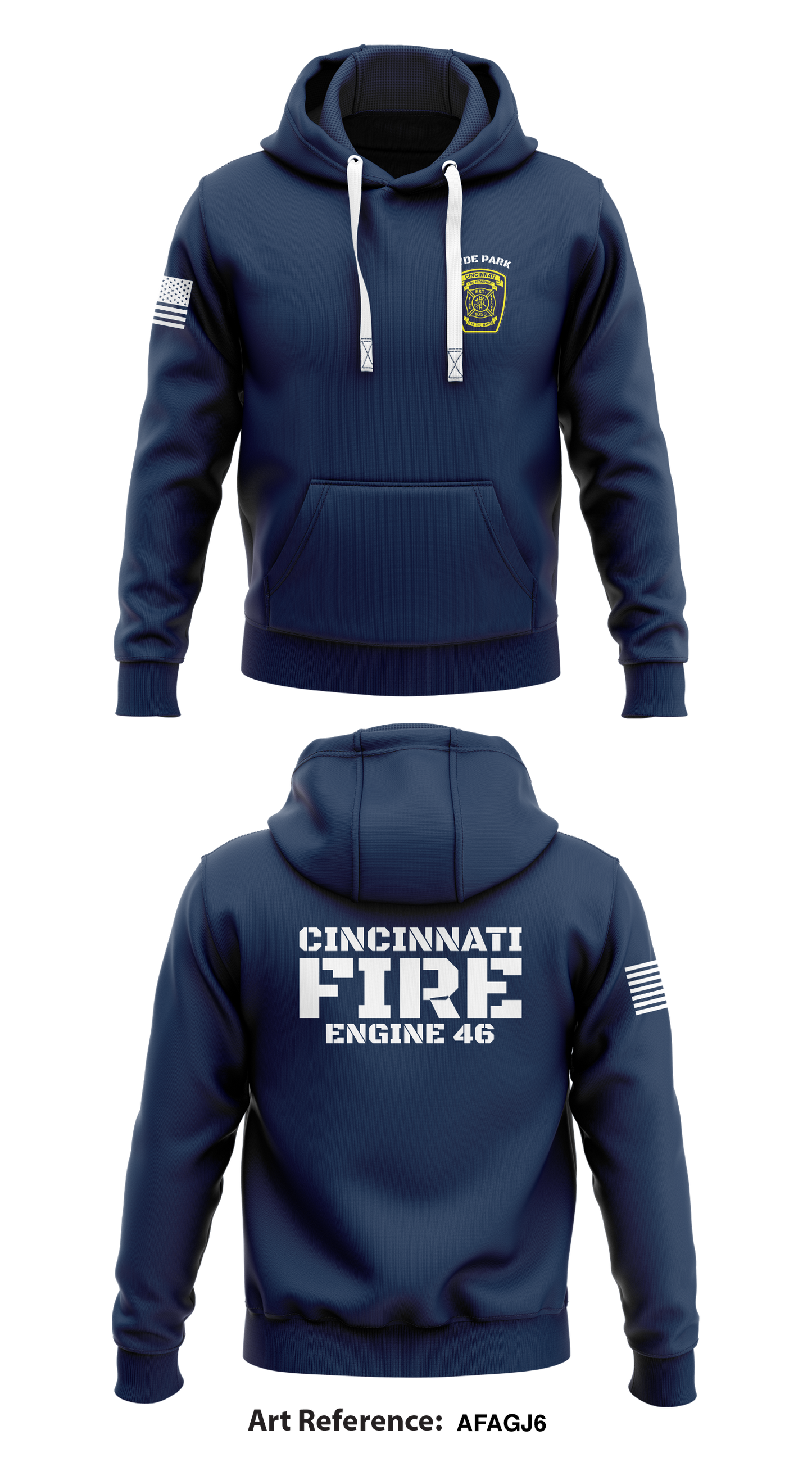 Cincinnati Fire Department Store 1 Core Men's Hooded Performance Sweatshirt - aFAgj6