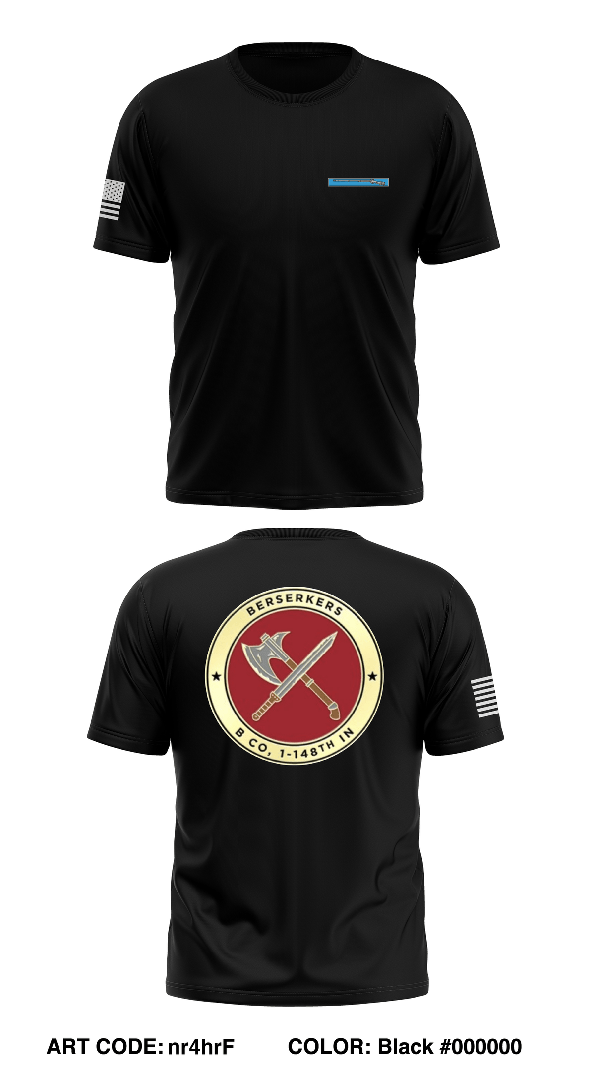 B COMPANY 1-148 INFANTRY Store 1 Core Men's SS Performance Tee - nr4hrF