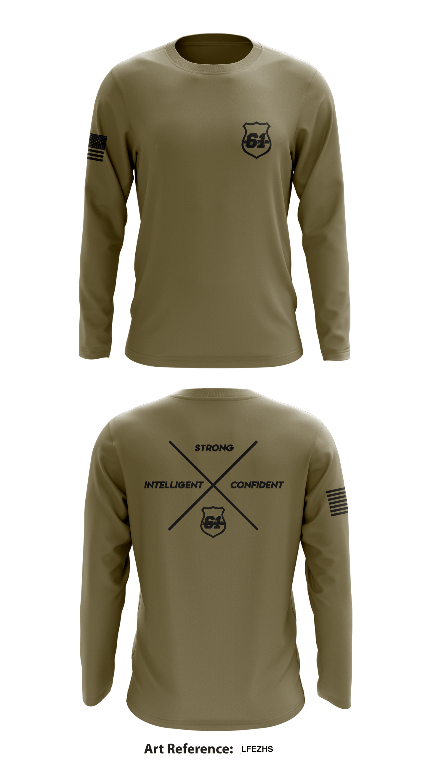 61st ROC Store 1 Core Men's LS Performance Tee - LFEzhS