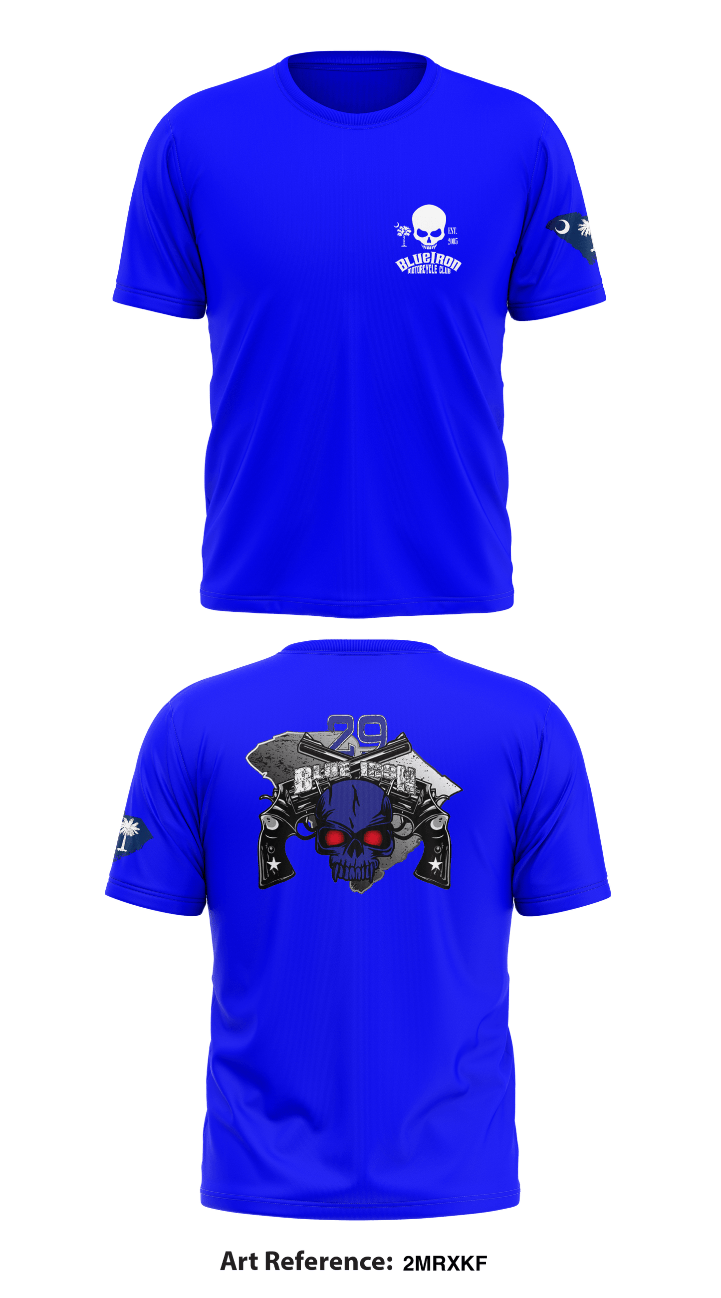 Blue Iron LE/MC South Carolina Original Store 1 Core Men's SS Performance Tee - 2MRxkf
