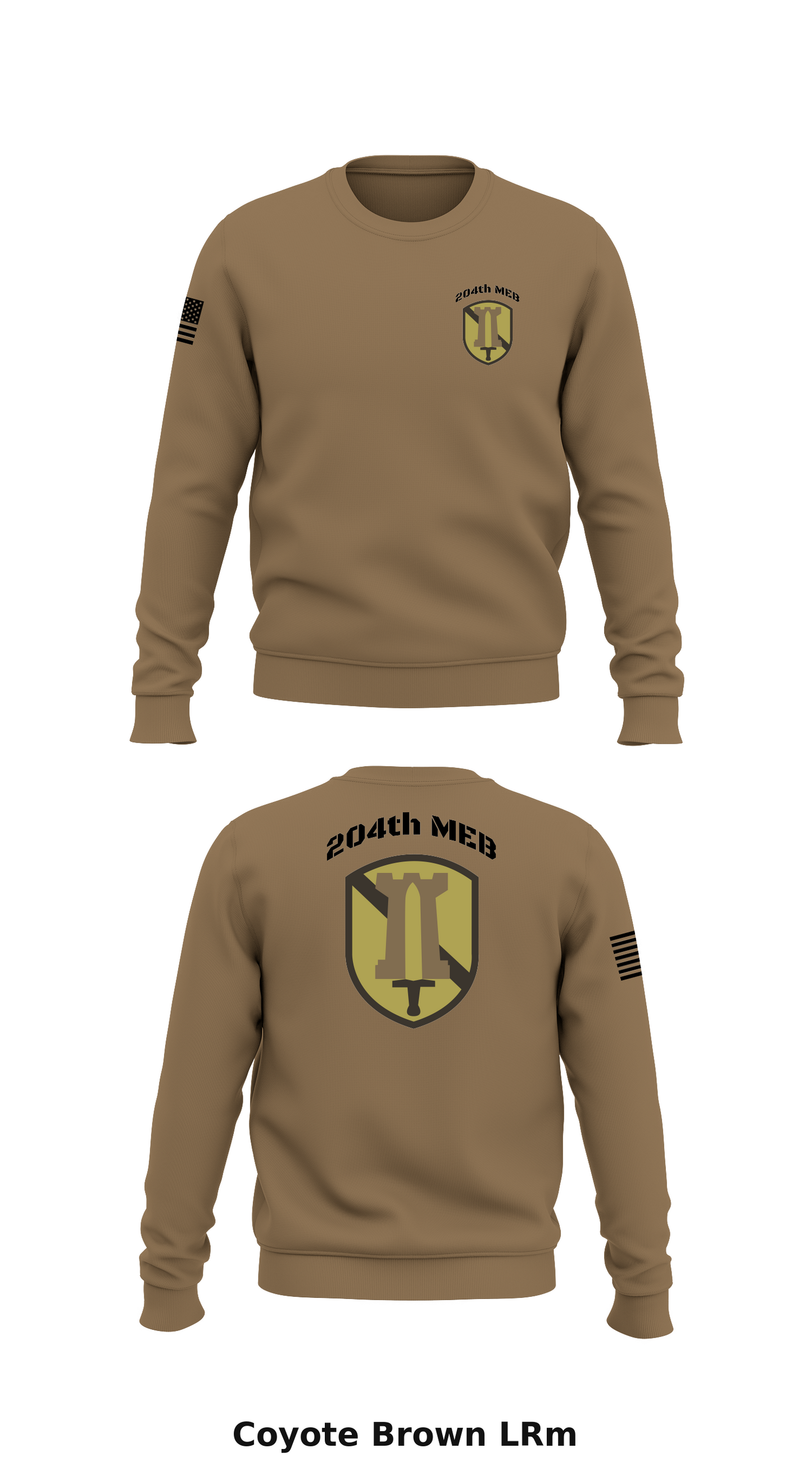 204th MEB Store 1 Core Men's Crewneck Performance Sweatshirt - LRm