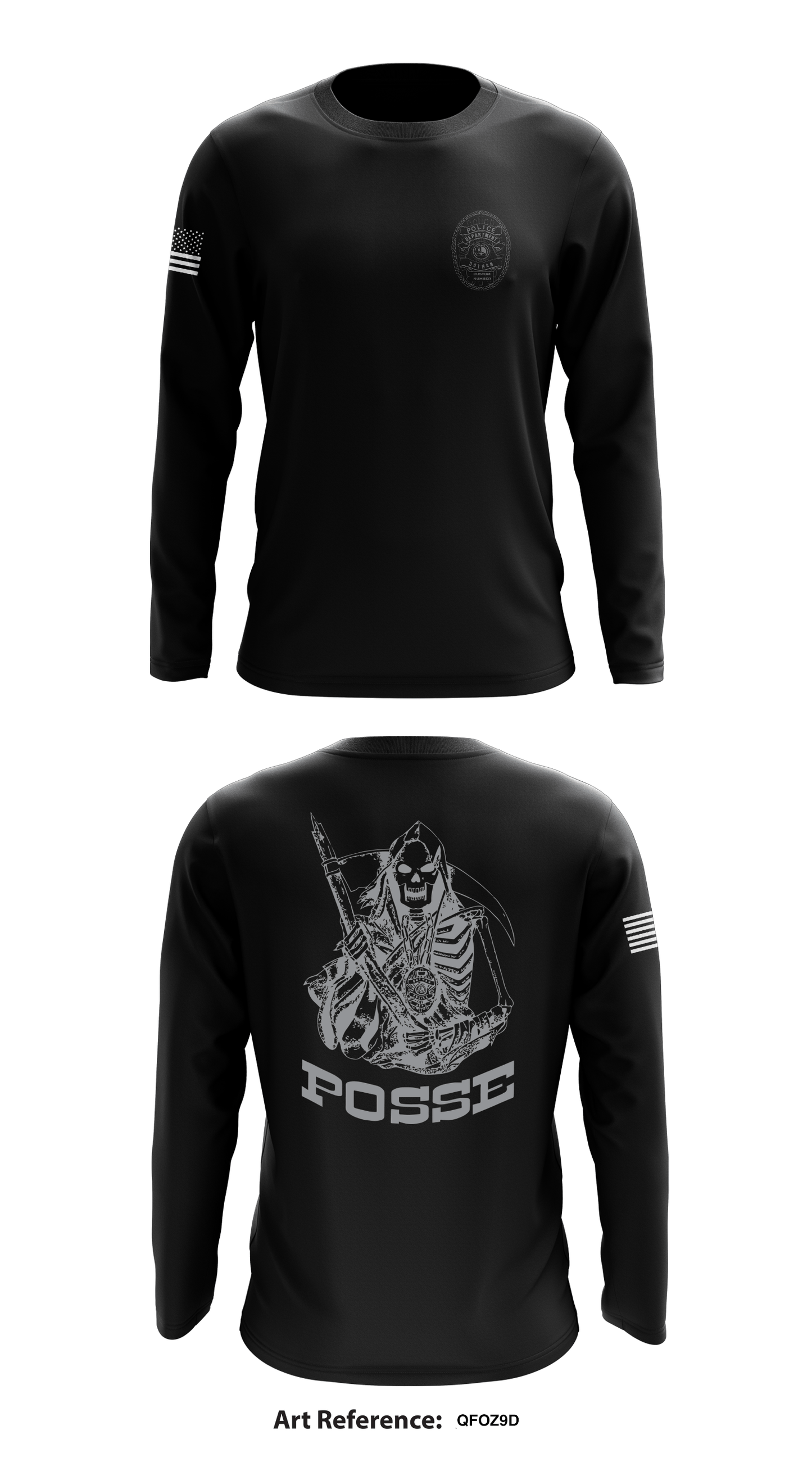 Dothan Narcotics Division Core Men's LS Performance Tee - qfoZ9d