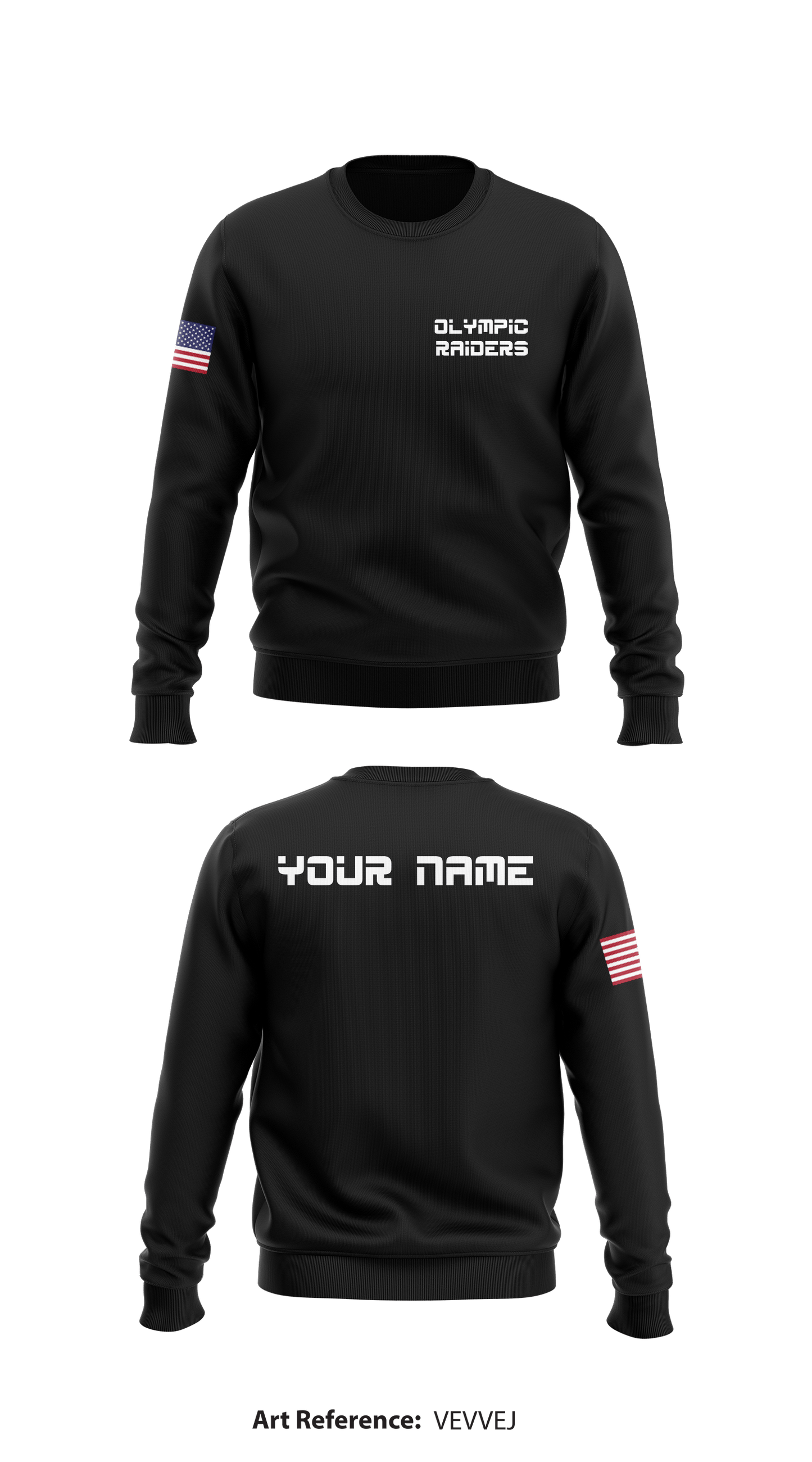 Olympic Raiders Store 1 Core Men's Crewneck Performance Sweatshirt - eGrfak