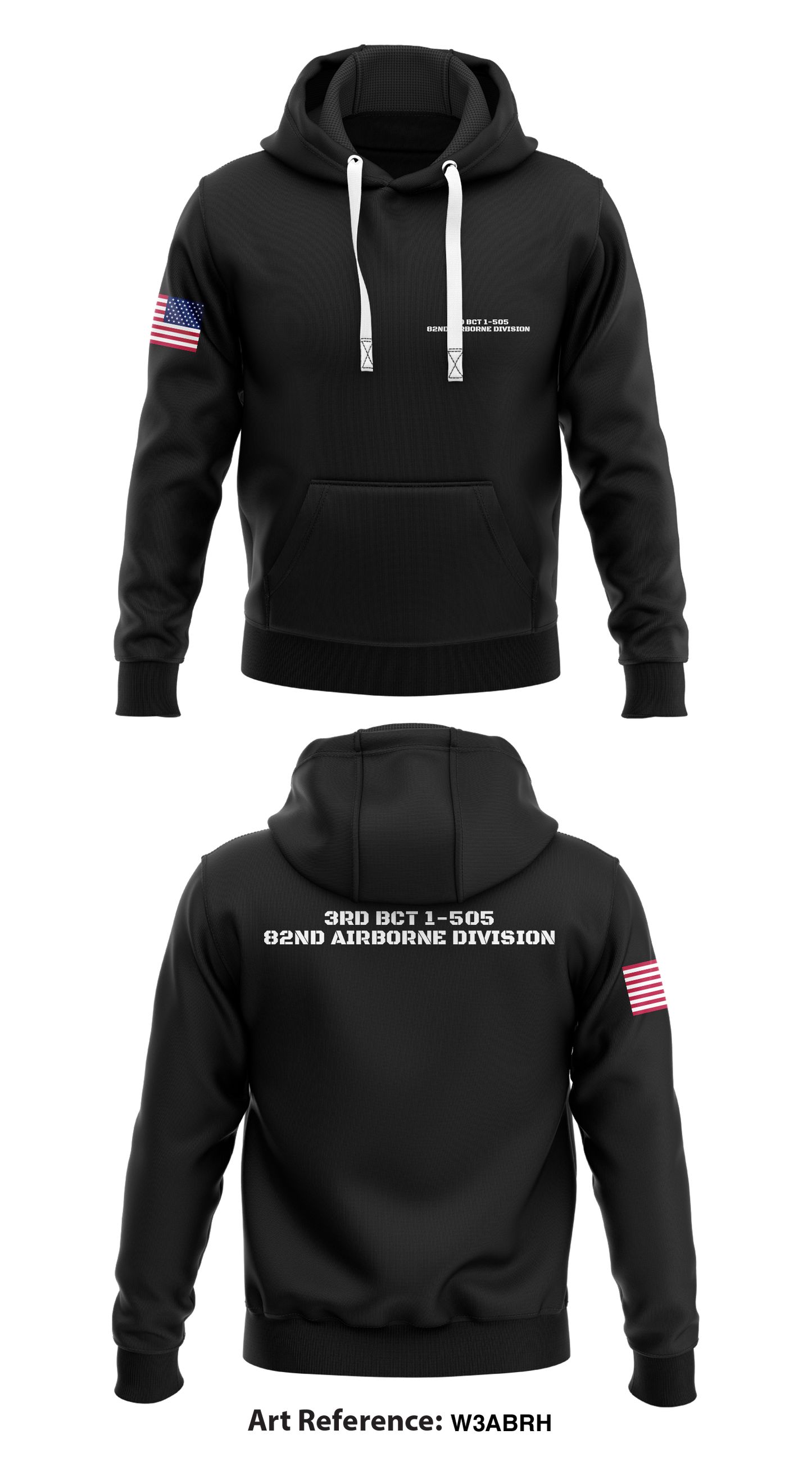 3rd bct 1-55 82nd airborne division Store 1 Core Men's Hooded Performance Sweatshirt - w3abrh
