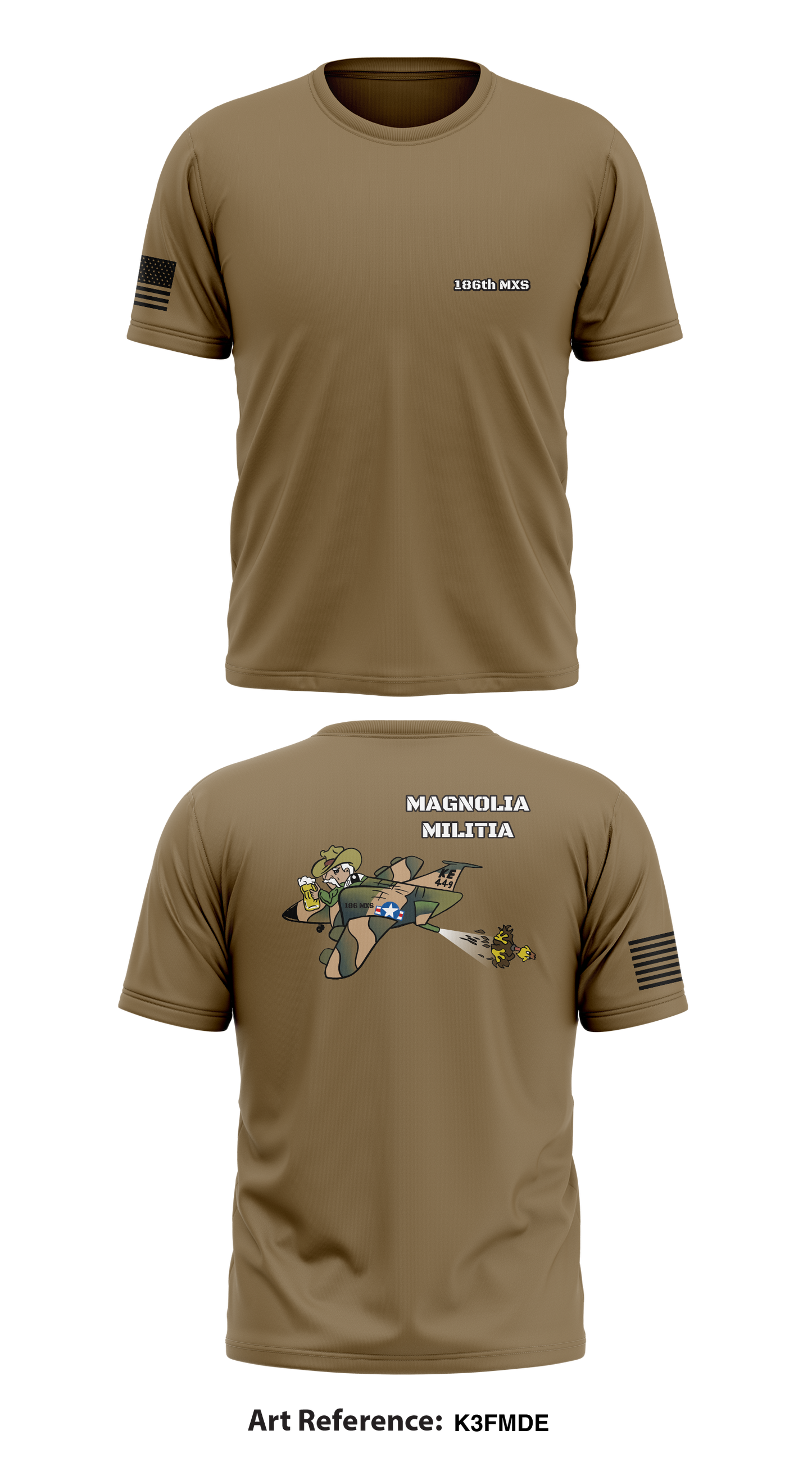 186th MXS Store 1 Core Men's SS Performance Tee - K3fMdE