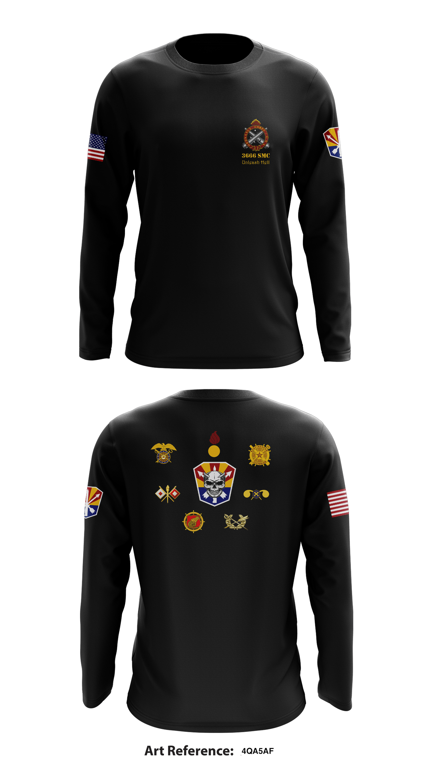 3666th Support Maintenance Company Store 1 Store 2 Core Men's LS Performance Tee - 4Qa5aF