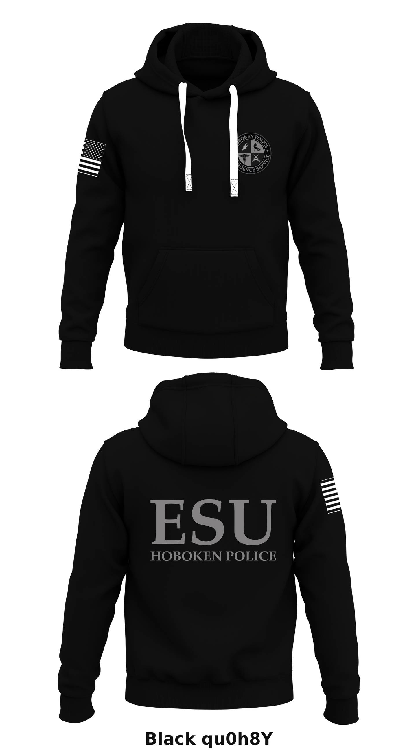 Hoboken Police Emergency Service Unit Store 1 Core Men's Hooded Performance Sweatshirt - qu0h8Y