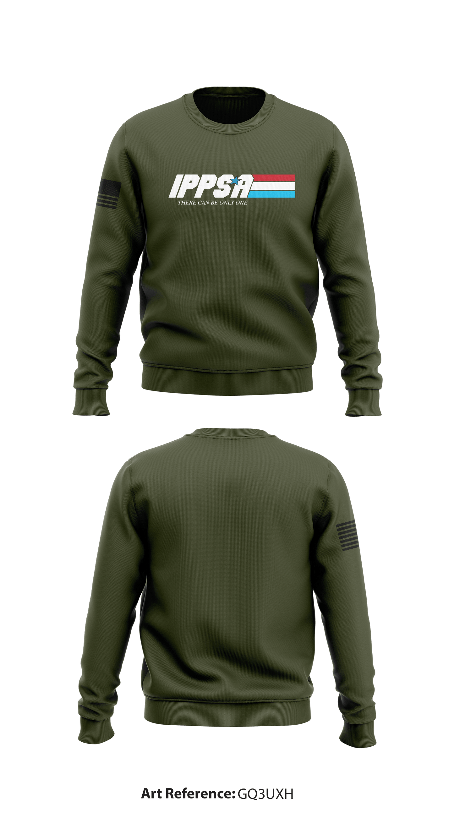 IPPSA Store 1 Core Men's Crewneck Performance Sweatshirt - GQ3uxH