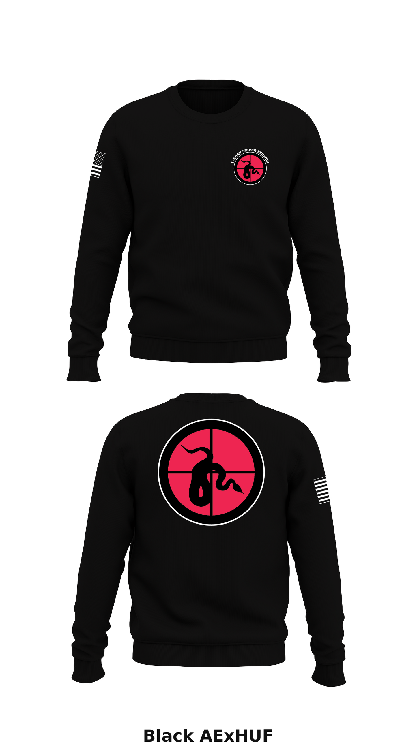 1-68AR Sniper Section Store 1 Core Men's Crewneck Performance Sweatshirt - AExHUF