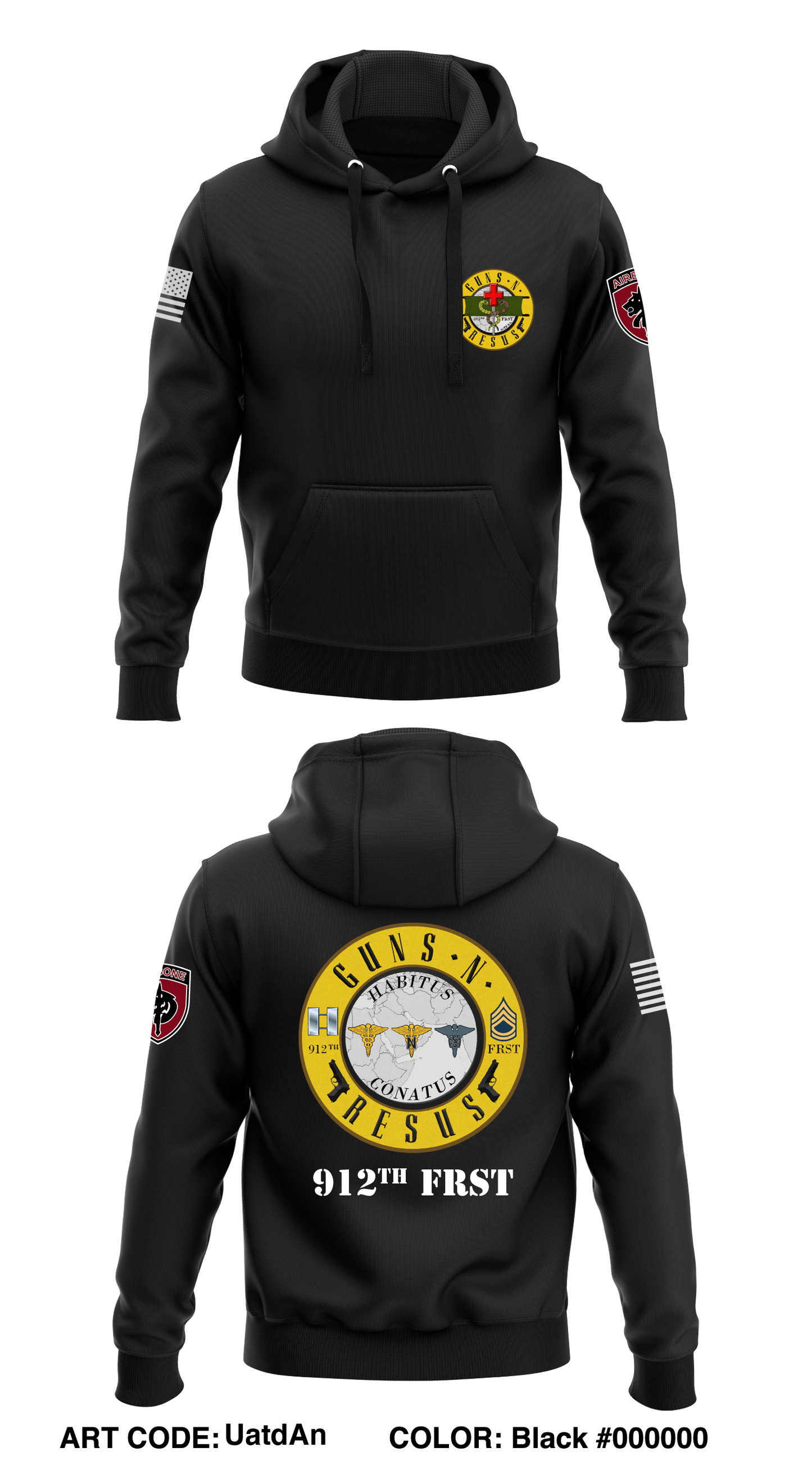 912th FRST Store 1 Core Men's Hooded Performance Sweatshirt - UatdAn